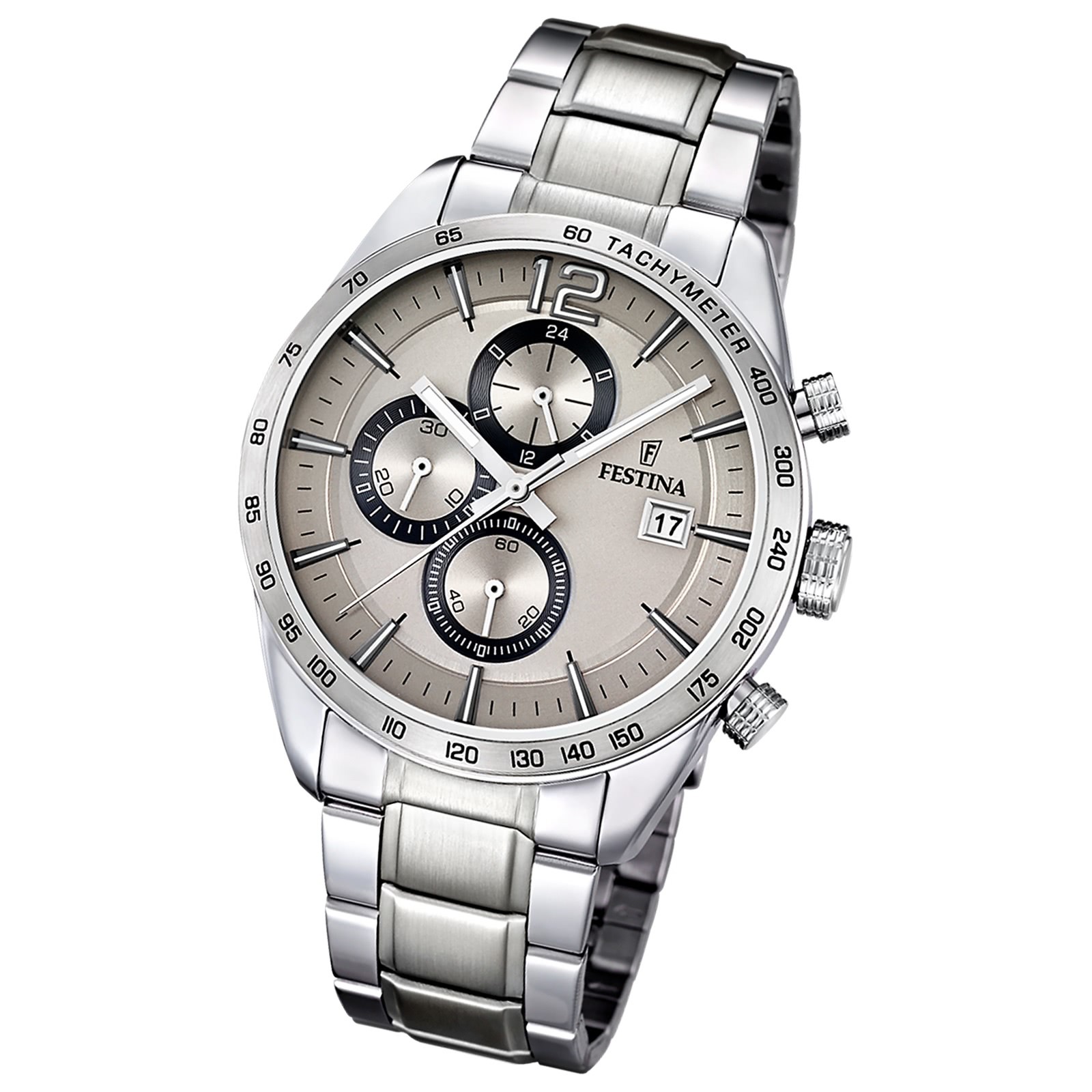 FESTINA Herren-Armbanduhr Sport Chronograph analog Quarz Edelstahl UF16759/2