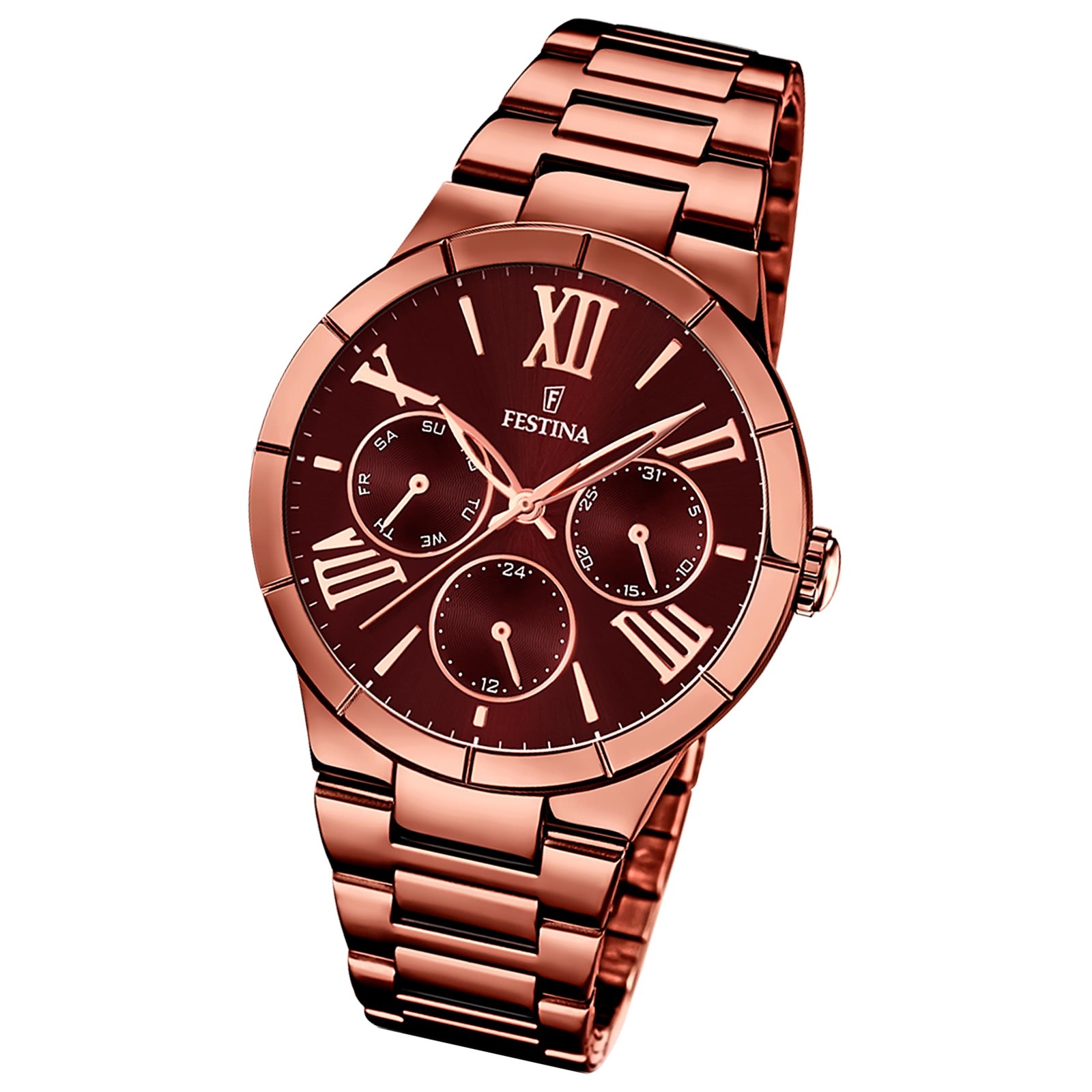 FESTINA Damen-Armbanduhr Mademoiselle analog Edelstahl PVD Bronze UF16798/2