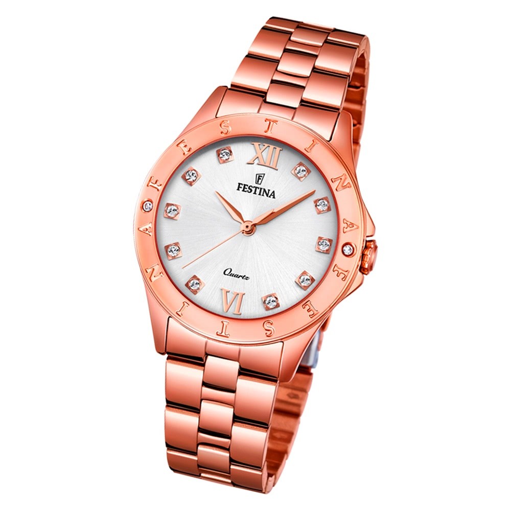 Festina Damenuhr Boyfriend F16926/A Quarz Edelstahl roségold UF16926/A