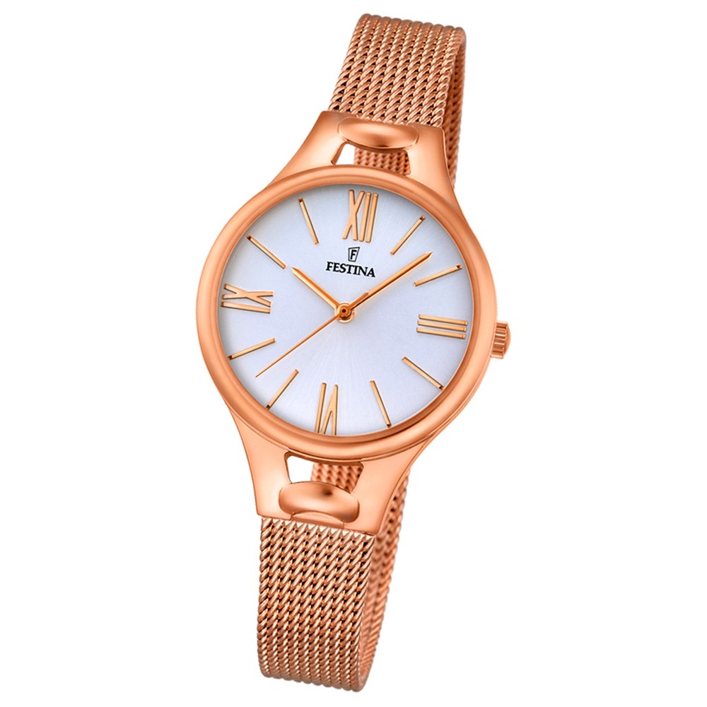 Festina Damen-Armbanduhr Mademoiselle analog Quarz Edelstahl rosegold UF16952/1