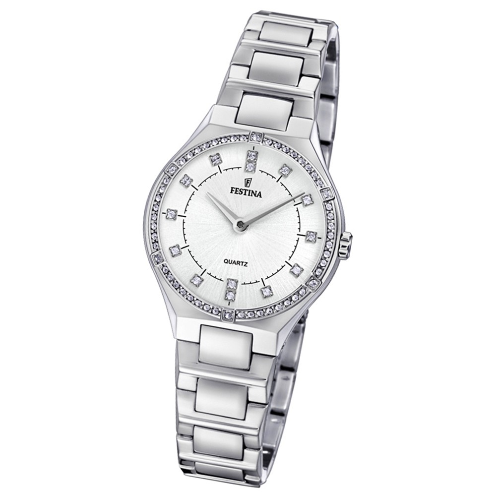 Festina Damen Uhr Edelstahl silber Quarz F20225/1 Slim Collection UF20225/1