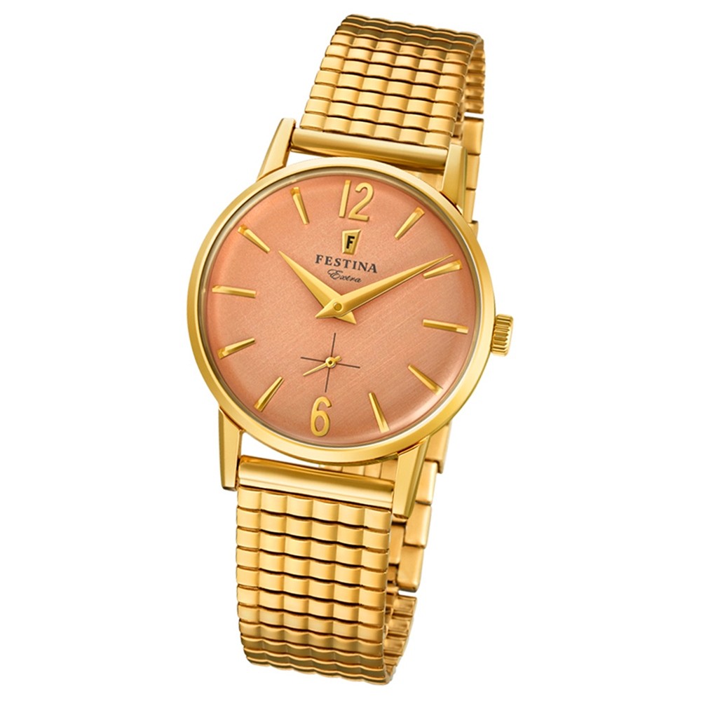 FESTINA Damen-Uhr Extra Kollektion F20257/2 Quarz Edelstahl gold UF20257/2