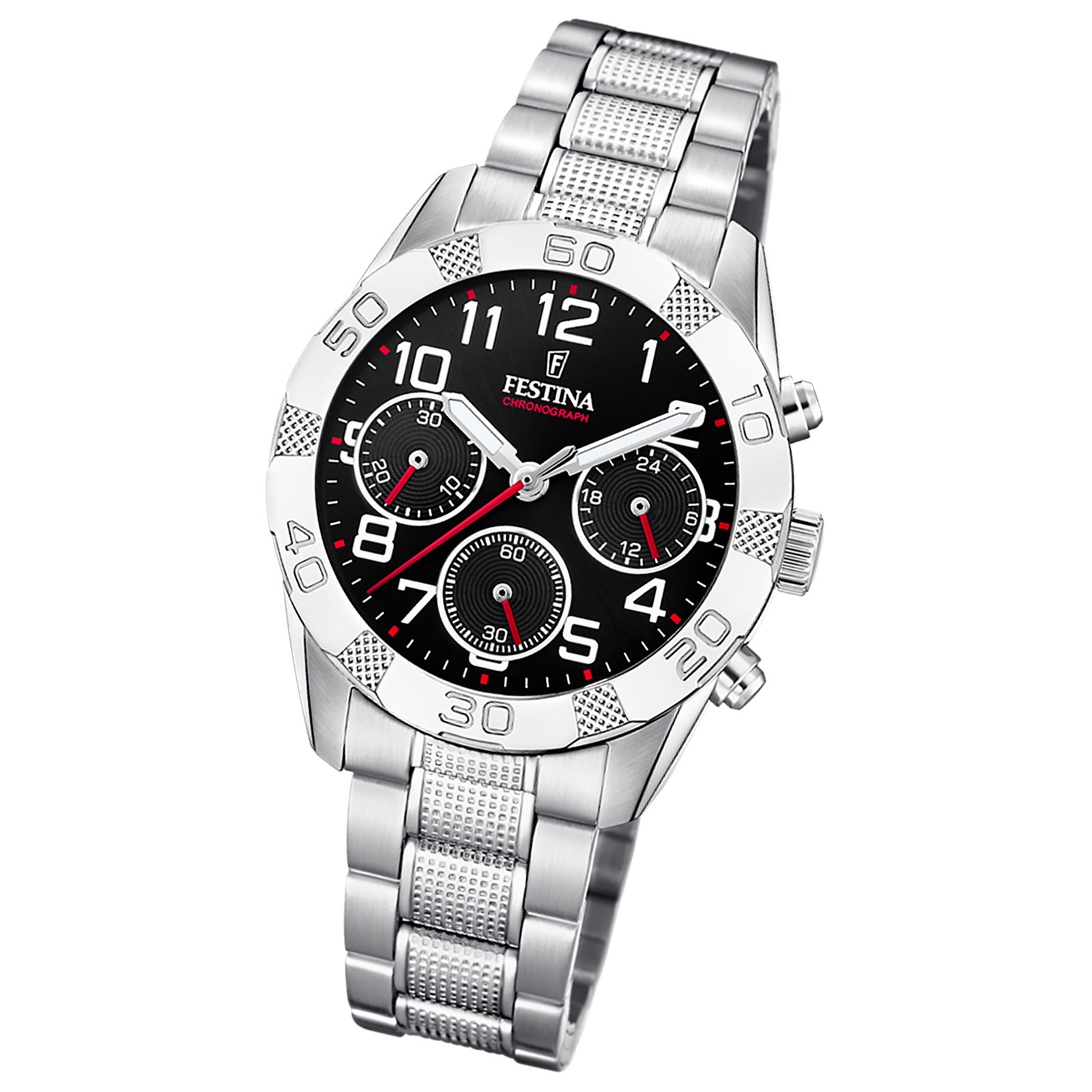 Festina Kinder Armbanduhr Junior Collection F20345/3 Edelstahl silber UF20345/3