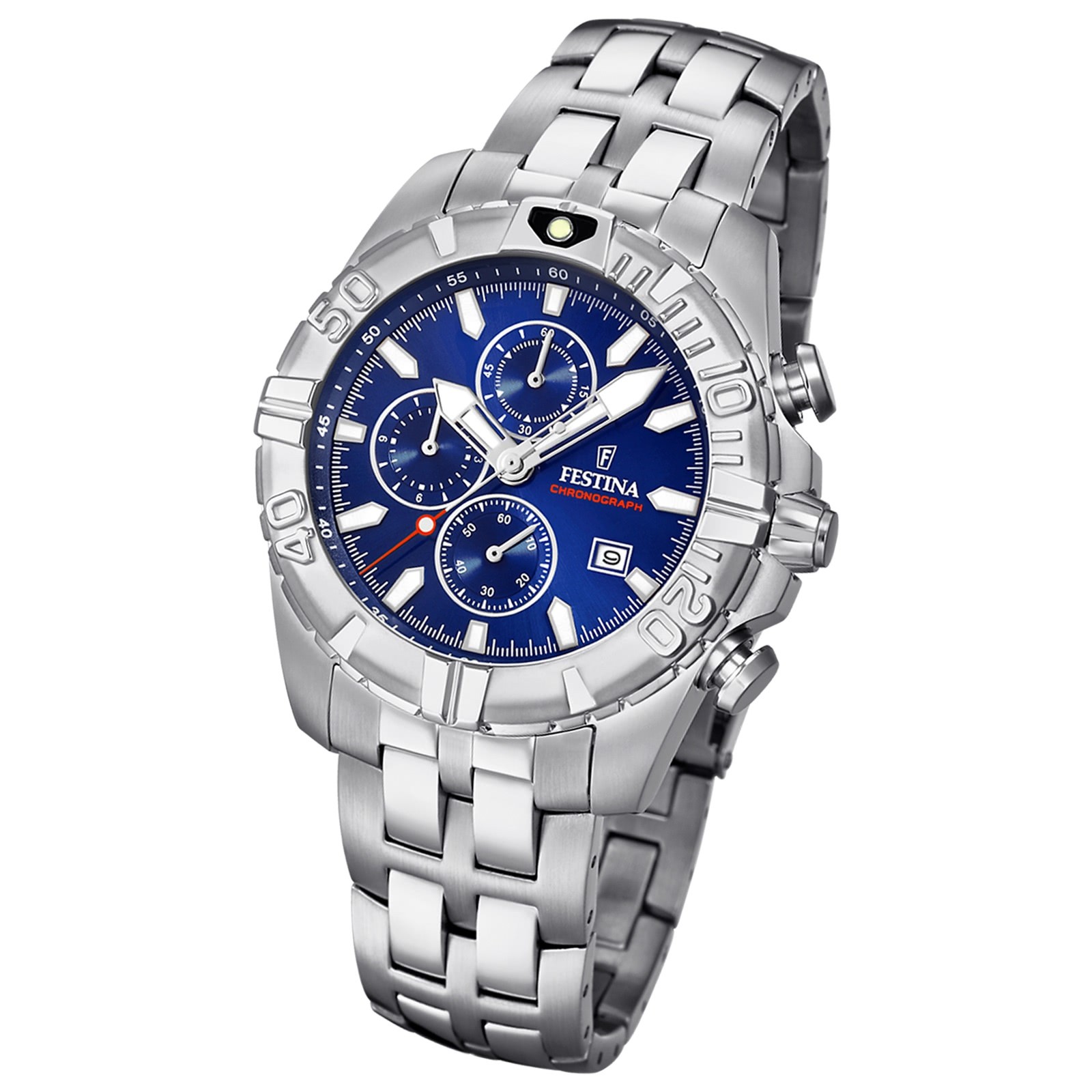 Festina Herren Armbanduhr Chronograph Sport F20355/2 Edelstahl silber UF20355/2