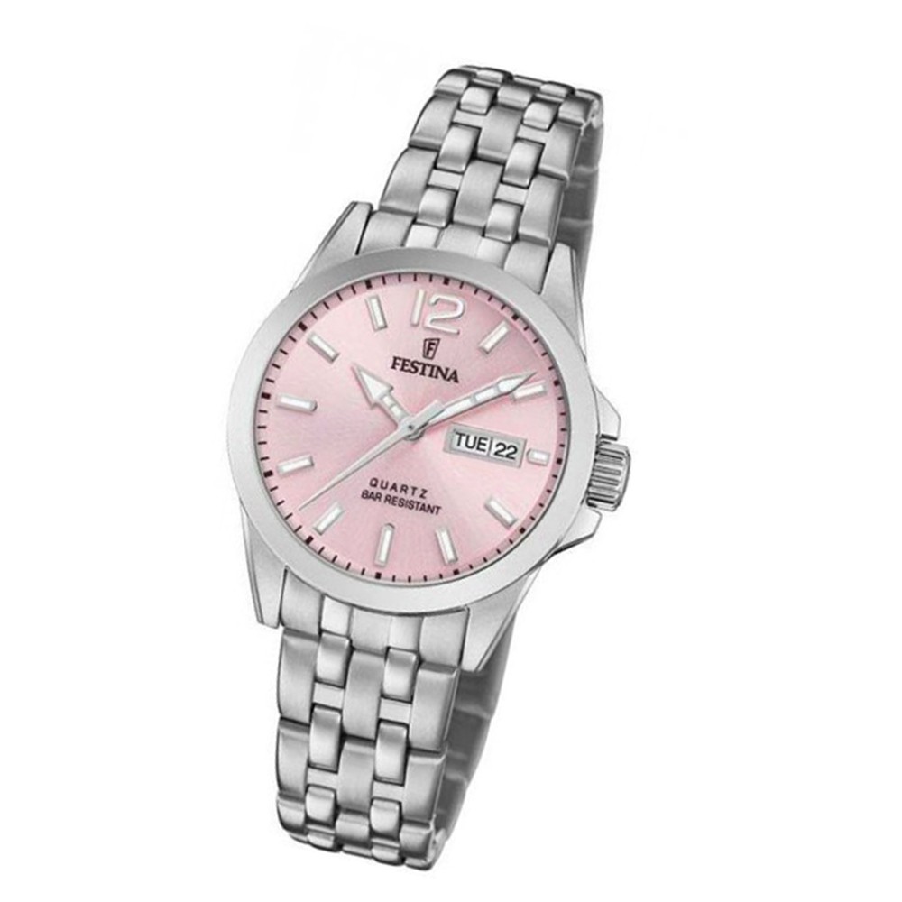 Festina Damen Armbanduhr Klassik F20455/2 Quarz Edelstahl silber UF20455/2