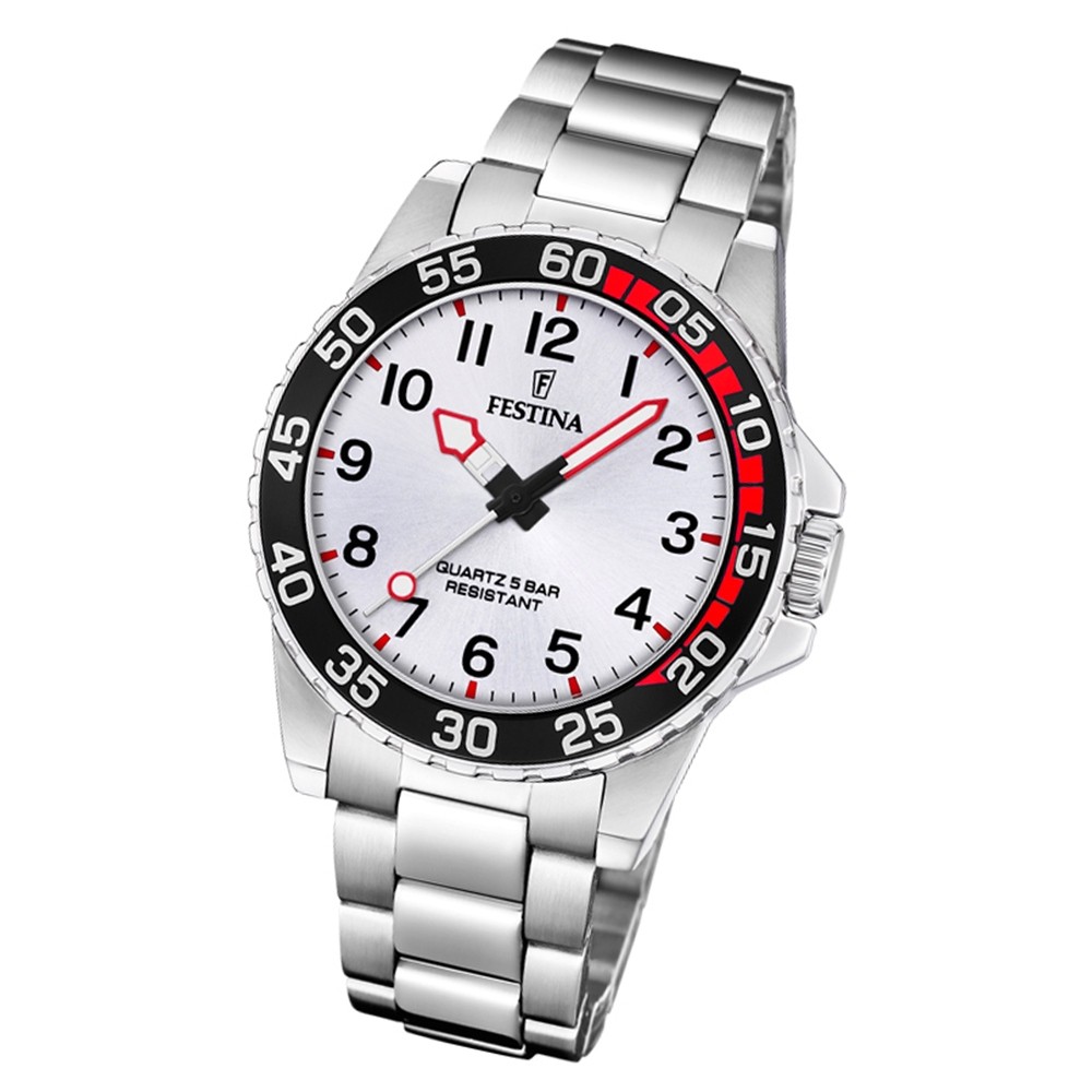 Festina Kinder Armbanduhr Junior Collection F20459/1 Edelstahl silber UF20459/1