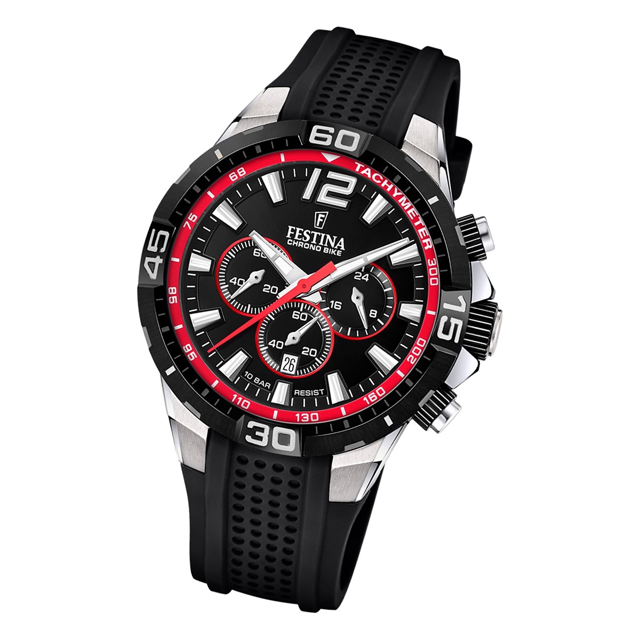 Festina Herren Armbanduhr Chrono Bike F20523/3 Silikon schwarz UF20523/3