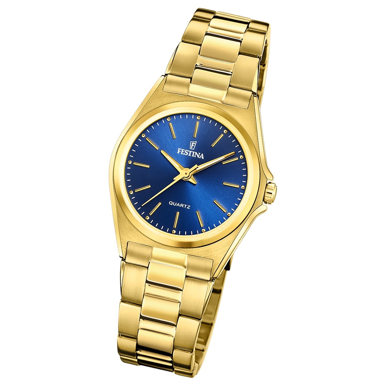 Festina Damenuhr Klassik F20557/4 Armbanduhr Edelstahl gold UF20557/4