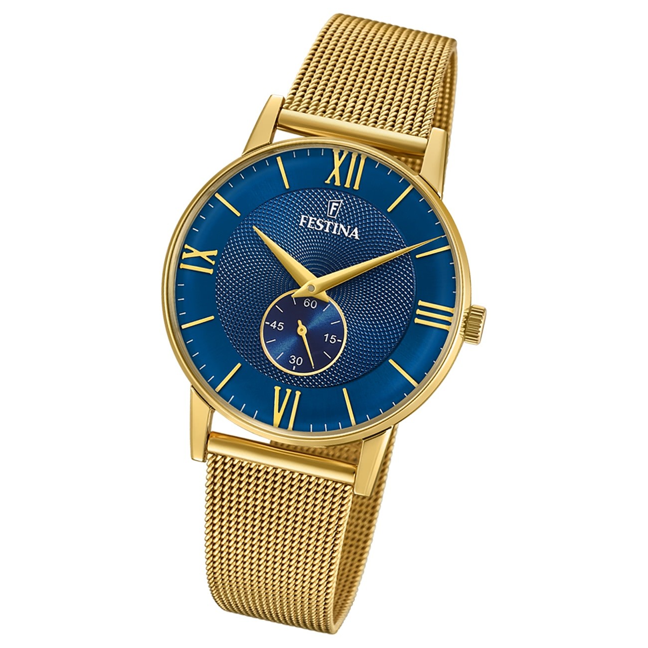 Festina Herrenuhr Klassik F20569/3 Armbanduhr Edelstahl gold UF20569/3