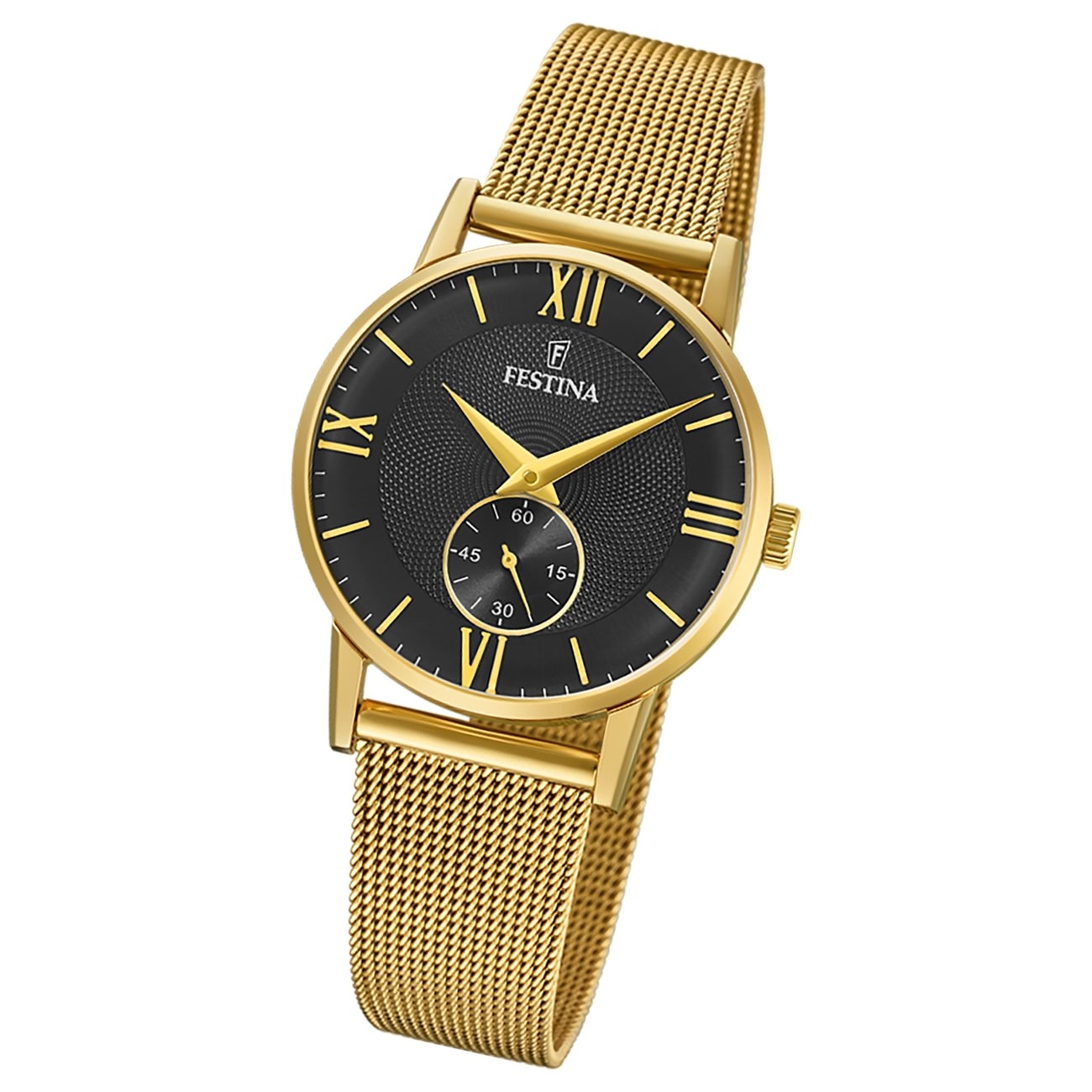 Festina Damenuhr Klassik F20573/4 Armbanduhr Edelstahl gold UF20573/4