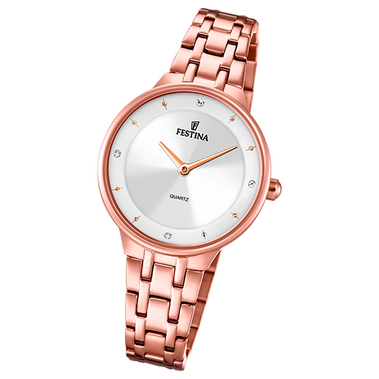 Festina Damenuhr Mademoiselle F20602/1 Armbanduhr Edelstahl rosé UF20602/1