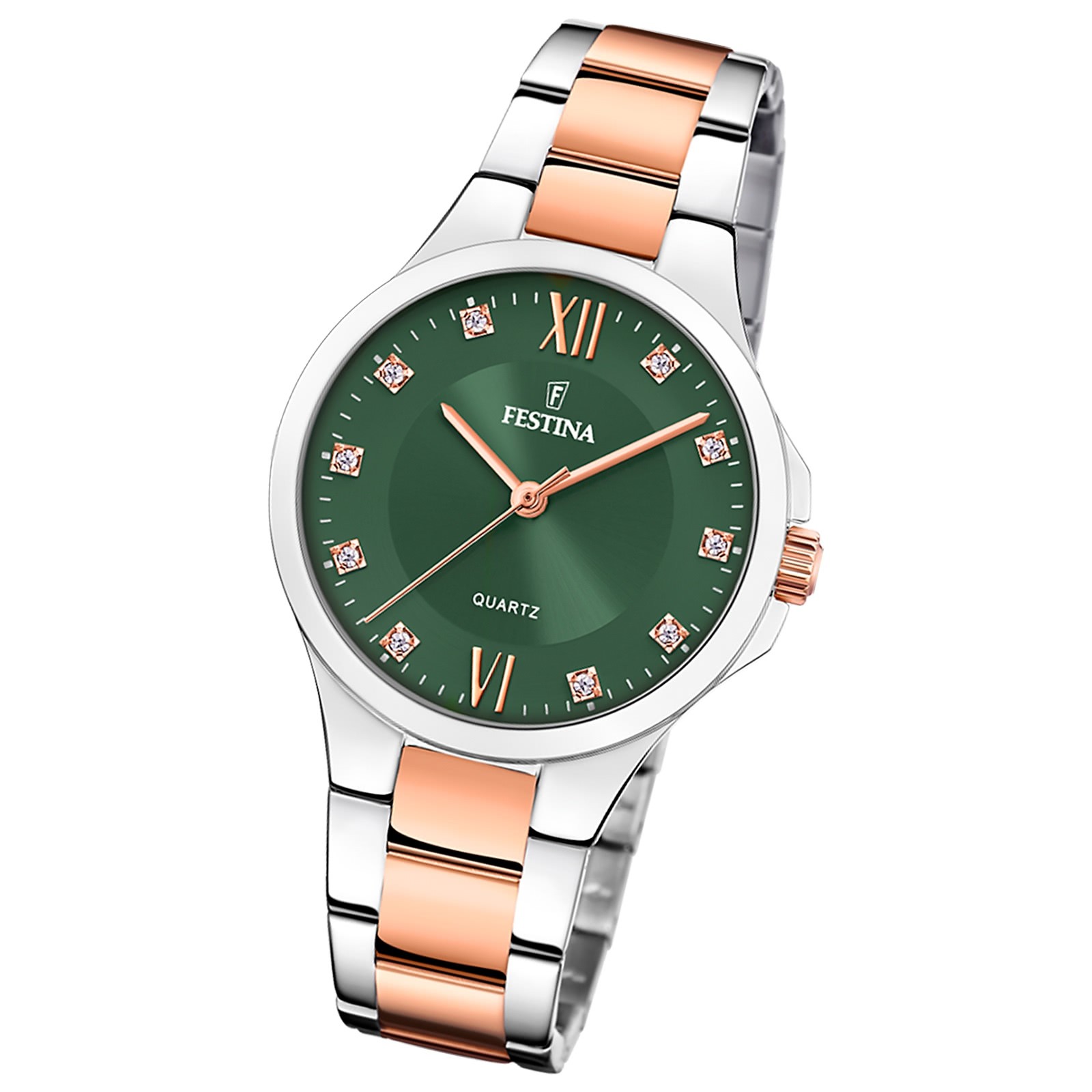 Festina Damenuhr Mademoiselle Armbanduhr Edelstahl silber rosegold UF20612/4