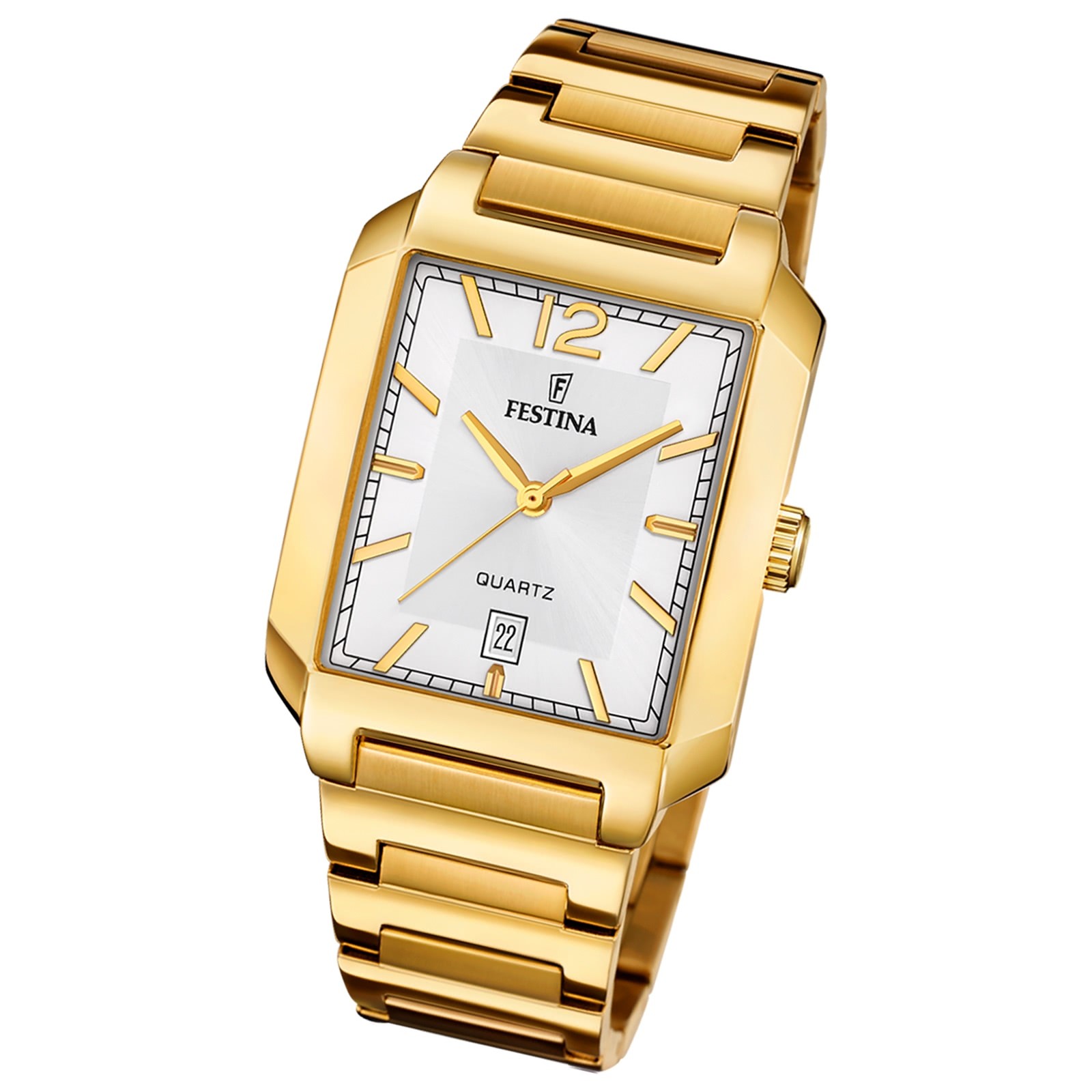 Festina Herrenuhr Edelstahl gold Festina Trend Armbanduhr UF20678/2