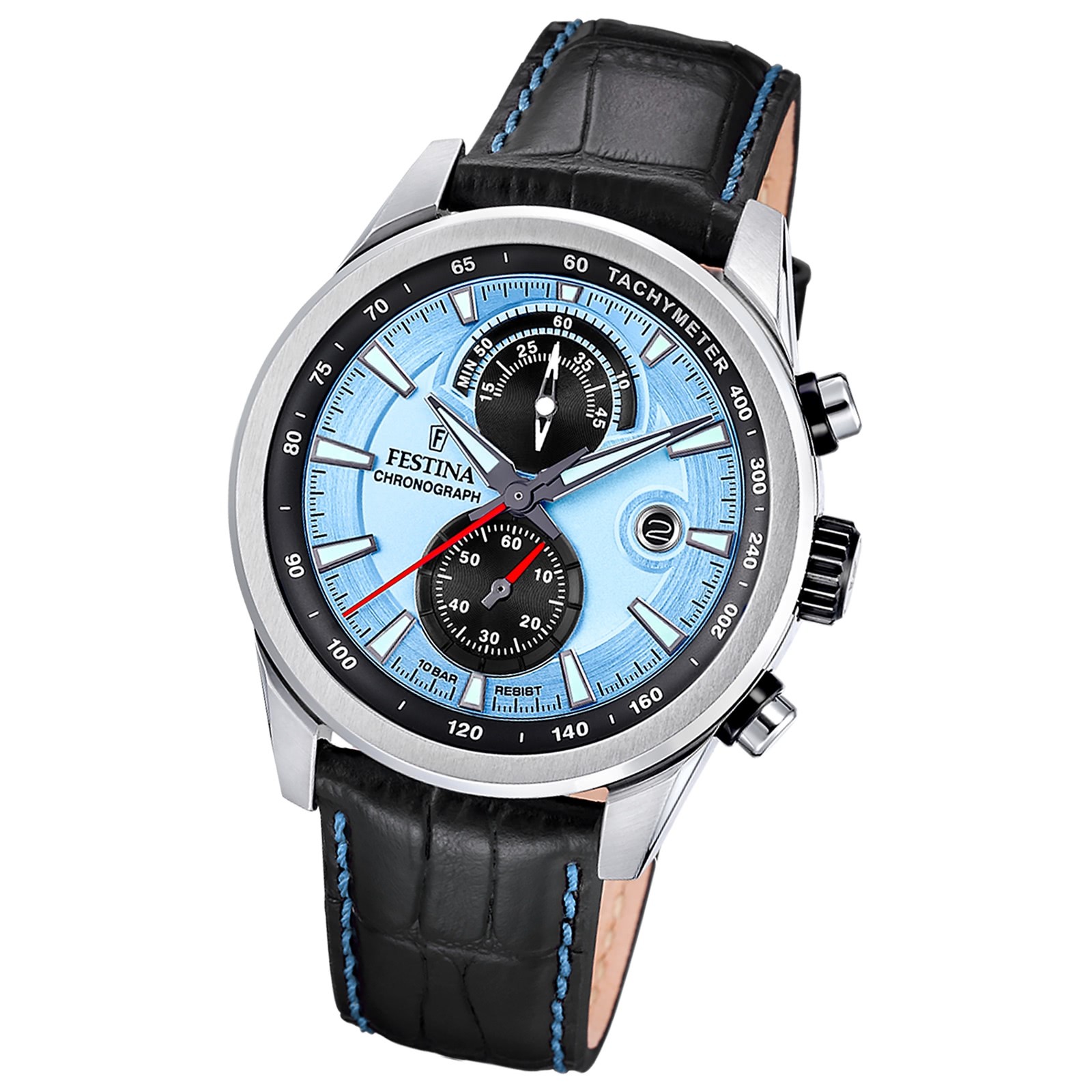 Festina Herrenuhr Timeless Chronograph Armbanduhr Leder Leder UF20695/2