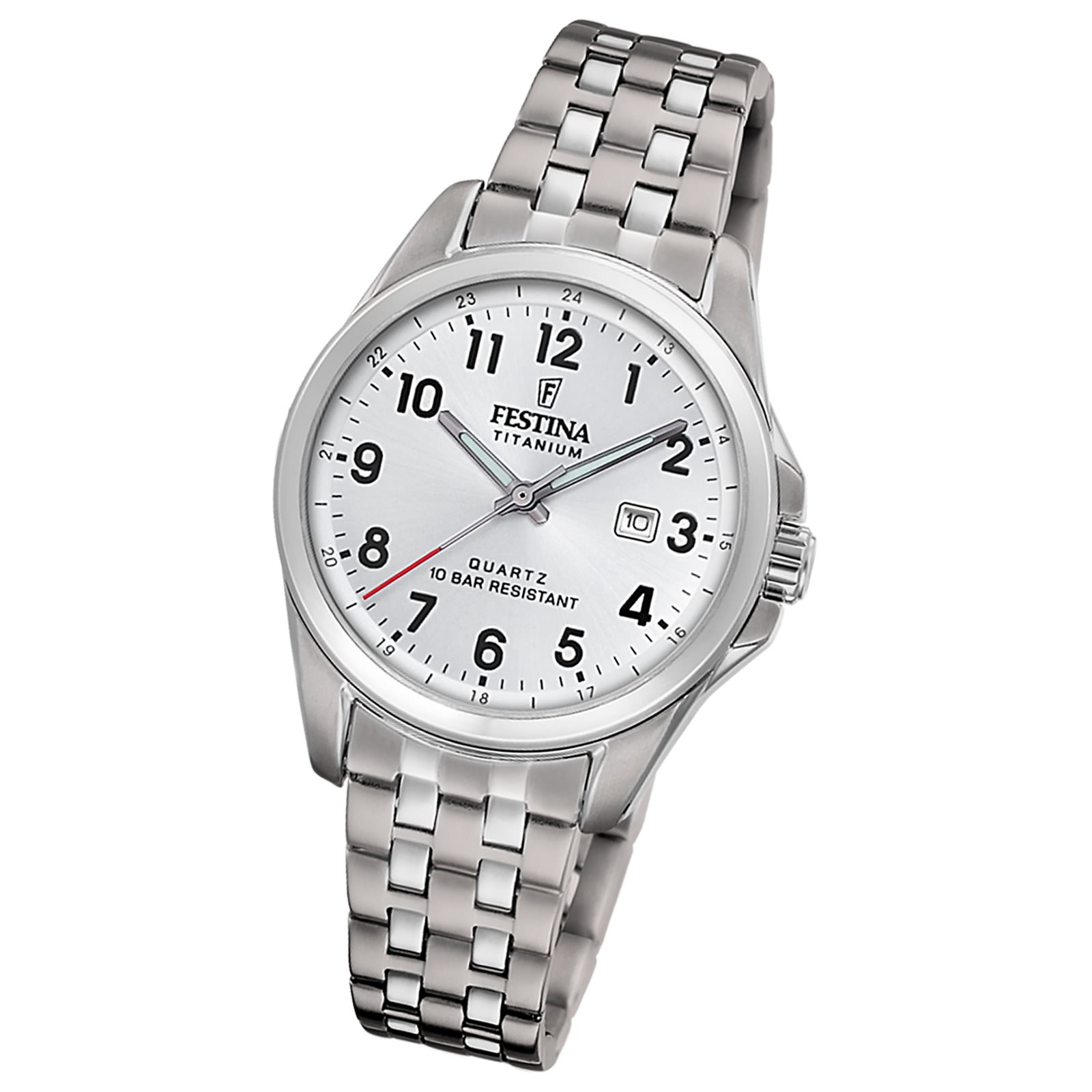 Festina Damenuhr Titanium Armbanduhr Titan silber UF20697/1