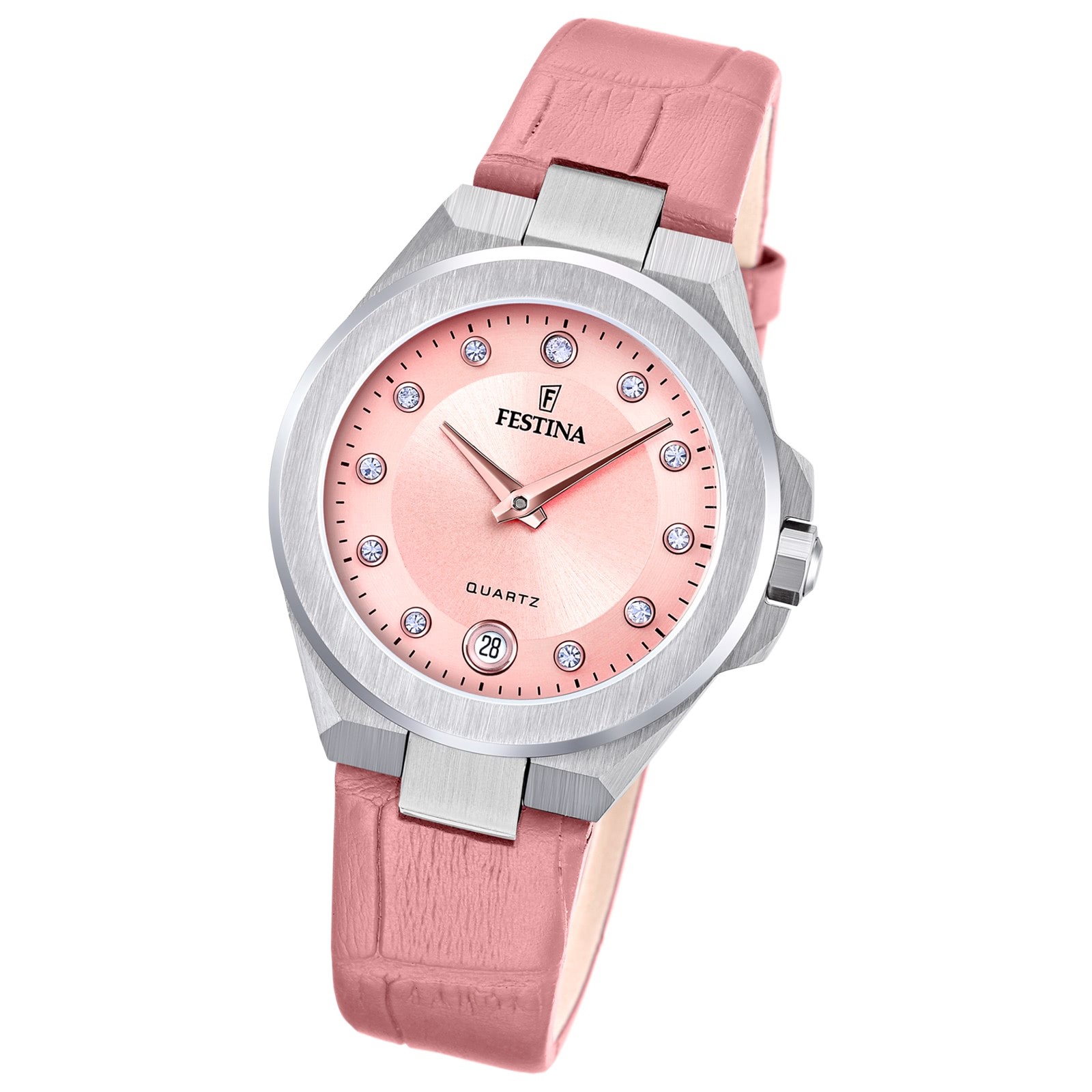 Festina Damenuhr Mademoiselle Armbanduhr Leder rosa UF20701/2