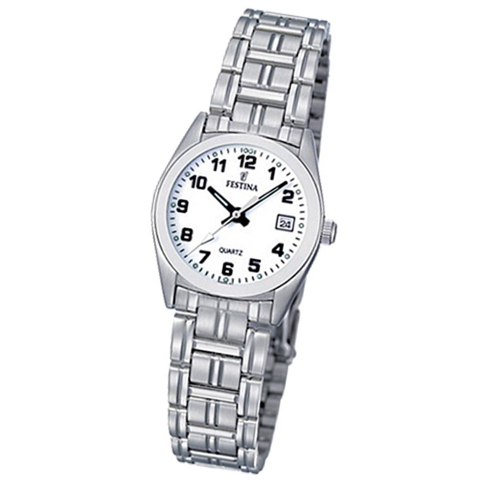 FESTINA Damen-Armbanduhr analog Klassik Quarz Edelstahl UF8826/4