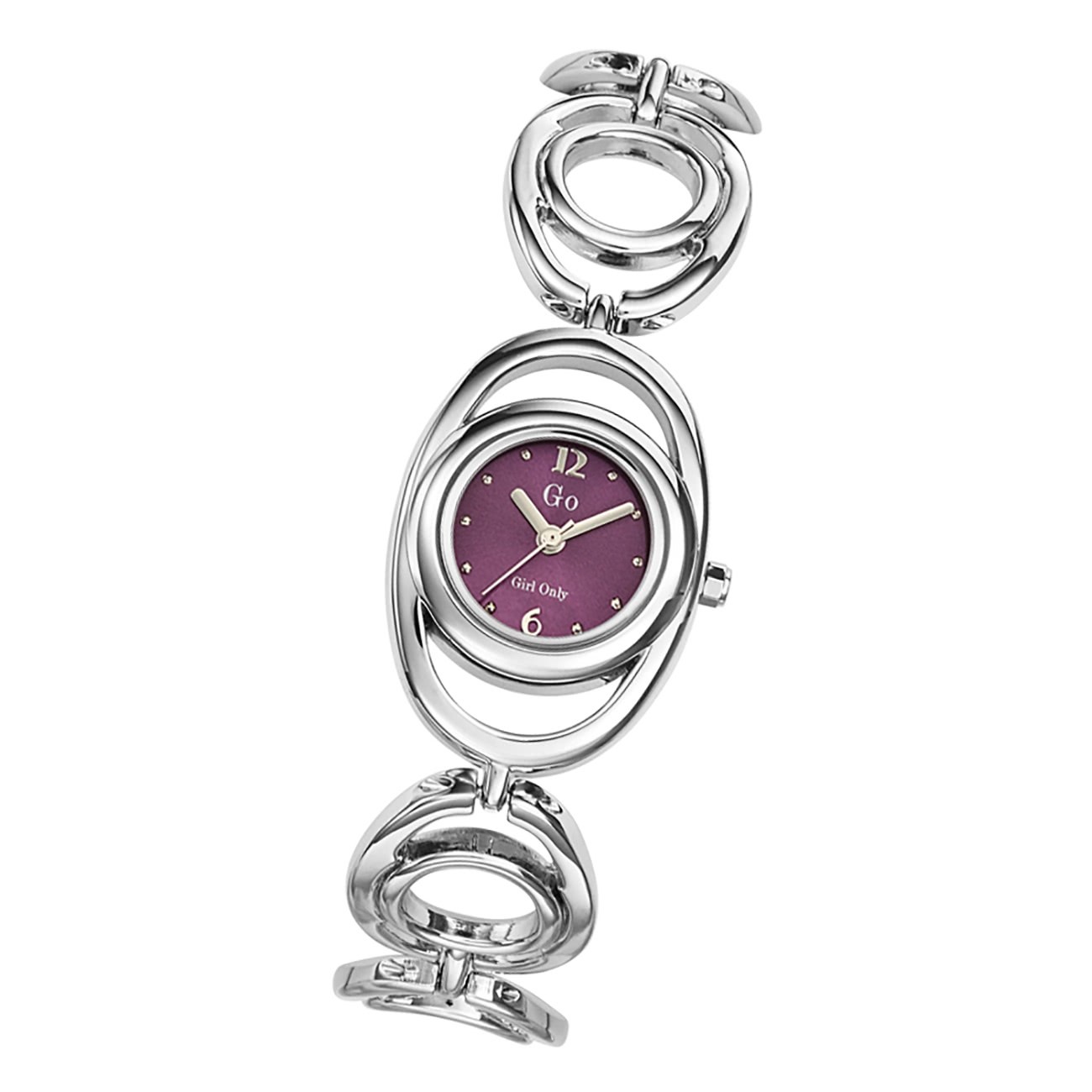 Girl Only Damen Armbanduhr GO 693704 Analog Quarz Uhr Edelstahl silber UGO693704