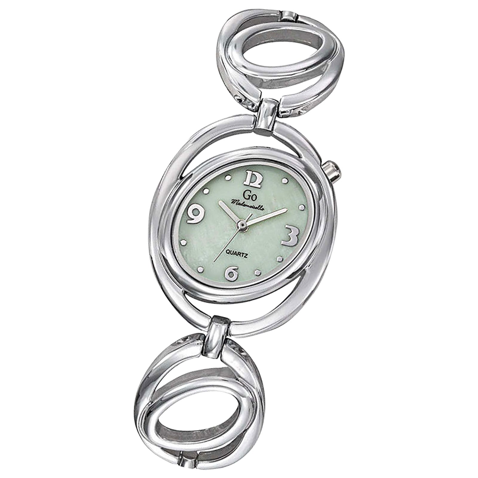 Girl Only GO Damen Armbanduhr Mademoiselle Quarz-Uhr Metall Silber UGO694768