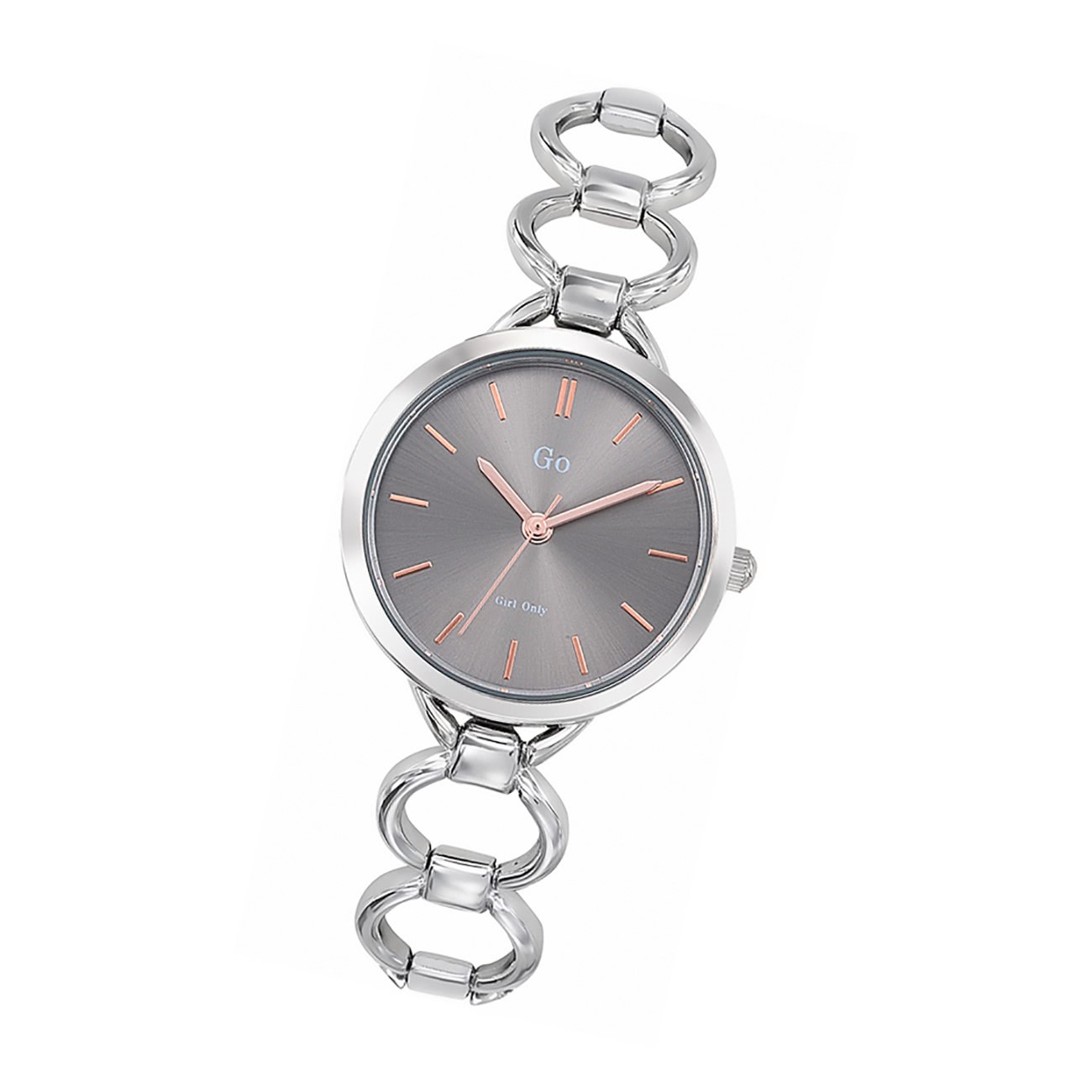 Girl Only GO Damenuhr Analog Quarzuhr mit Edelstahlarmband silber UGO695212