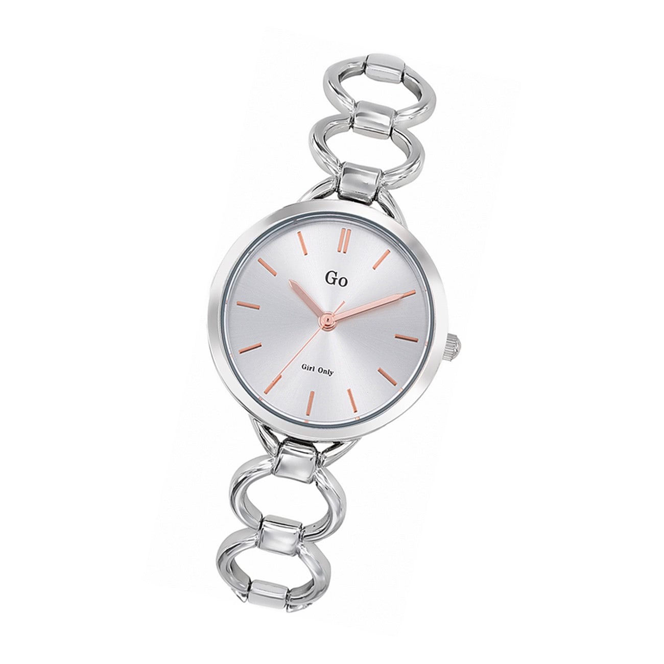 Girl Only GO Damenuhr Analog Quarzuhr mit Edelstahlarmband silber UGO695213