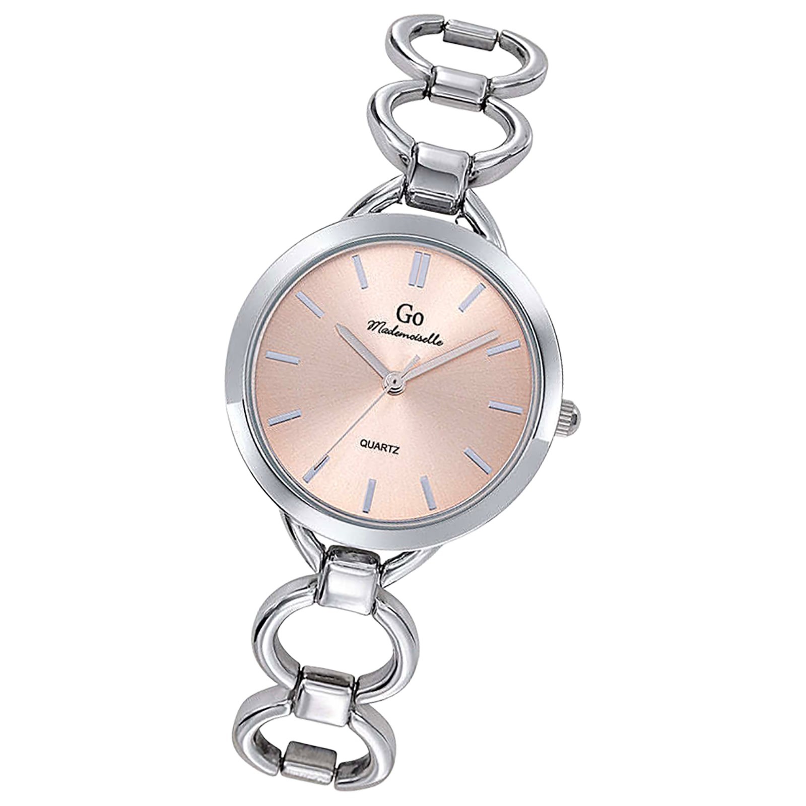 Girl Only GO Damen Armbanduhr Mademoiselle Quarz-Uhr Metall Silber UGO695215