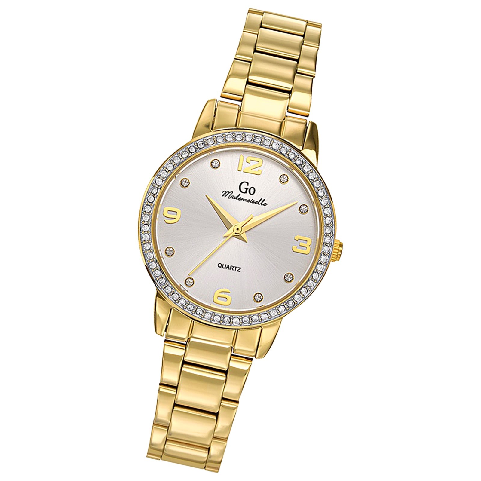 Girl Only GO Damen Armbanduhr Mademoiselle Quarz-Uhr Edelstahl gold UGO695299
