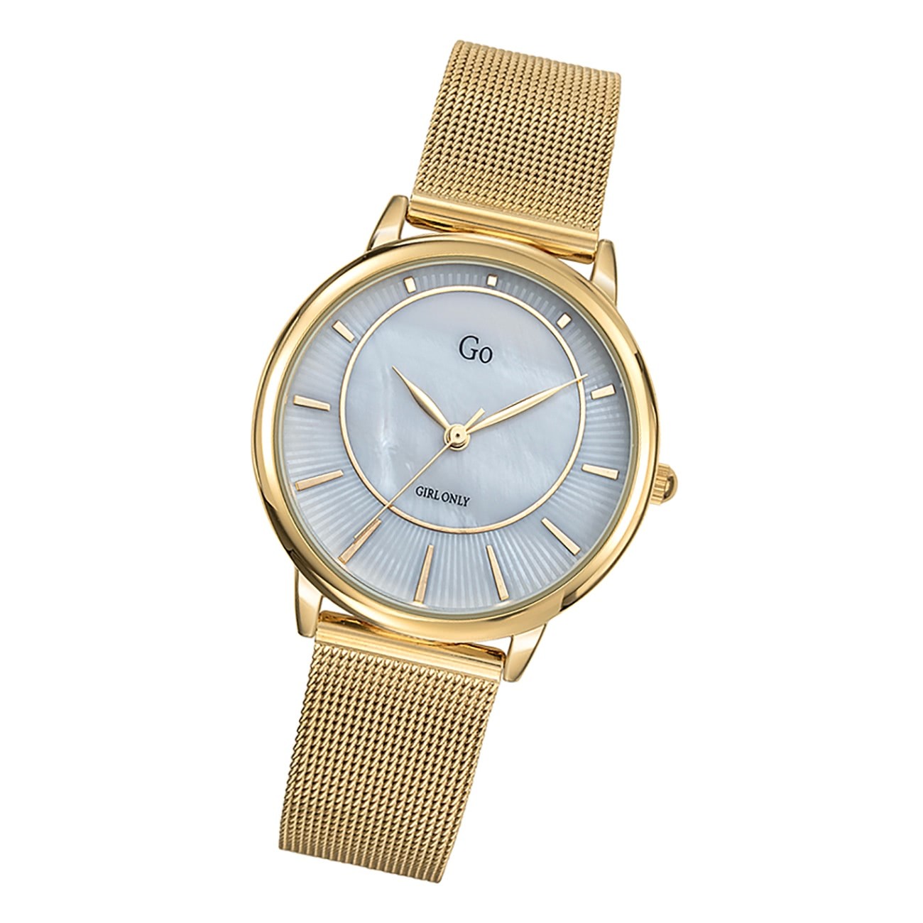 Girl Only GO Damenuhr Analog Quarzuhr mit Edelstahlarmband gold UGO695331