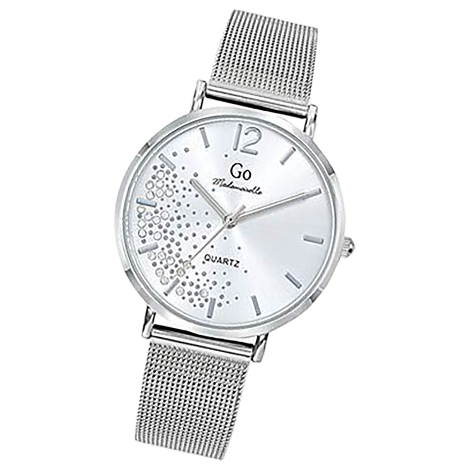 Girl Only GO Damen Armbanduhr Mademoiselle Quarz-Uhr Edelstahl silber UGO695346