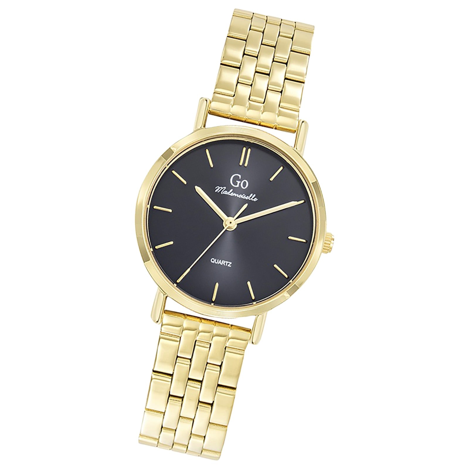 Girl Only GO Damen Armbanduhr Mademoiselle Quarz-Uhr Edelstahl gold UGO695372