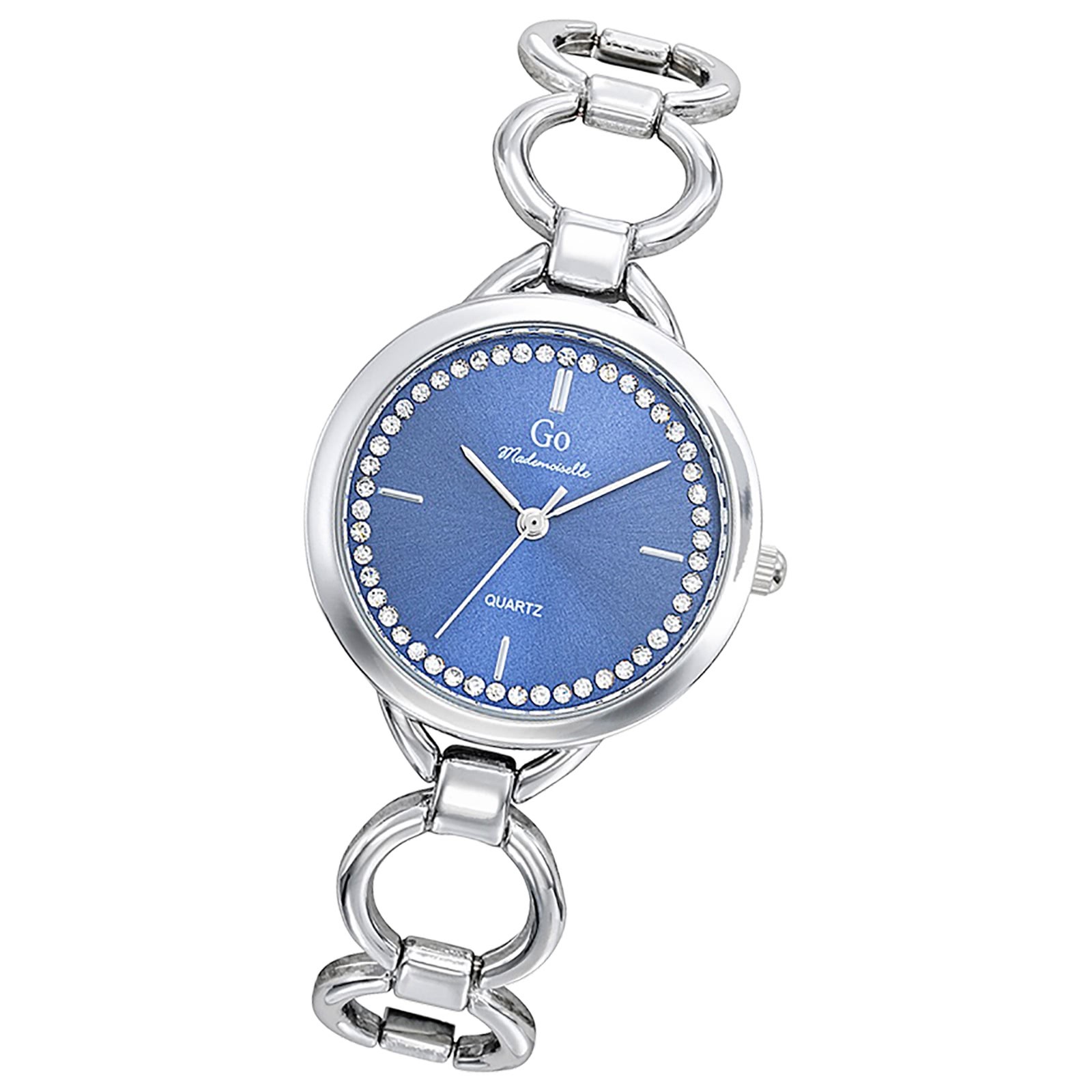 Girl Only GO Damen Armbanduhr Mademoiselle Quarz-Uhr Metall silber UGO695423