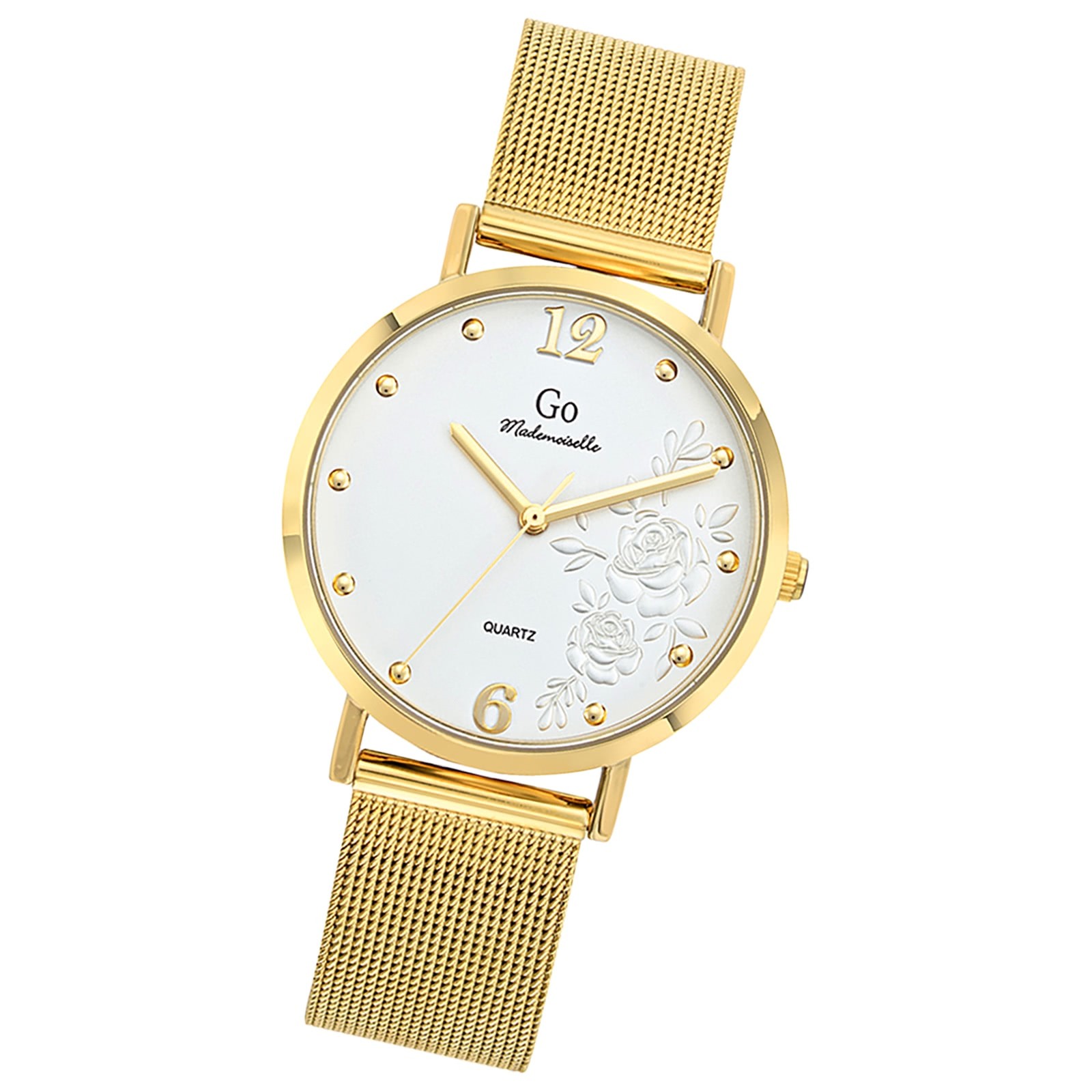 Girl Only GO Damenuhr Analog Quarzuhr mit Edelstahlarmband gold UGO695427