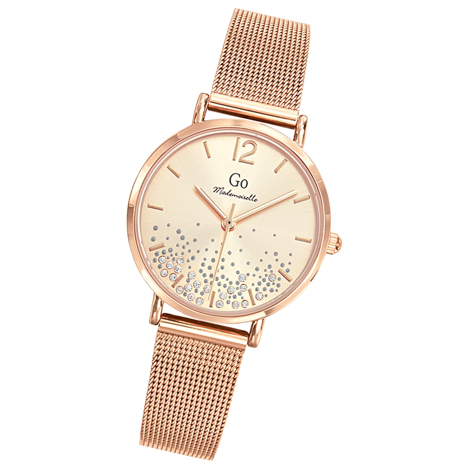 Girl Only GO Damenuhr Analog Quarzuhr mit Edelstahlarmband rosegold UGO695434