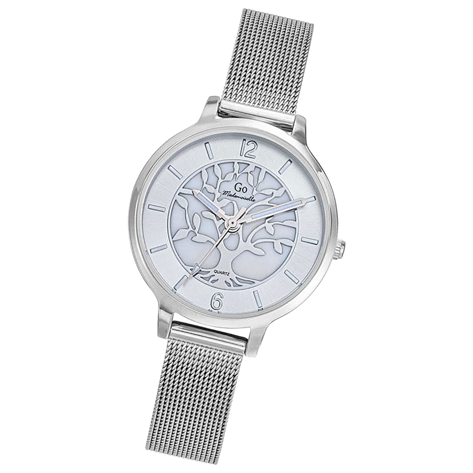Girl Only GO Damen Armbanduhr Mademoiselle Quarz-Uhr Edelstahl silber UGO695490