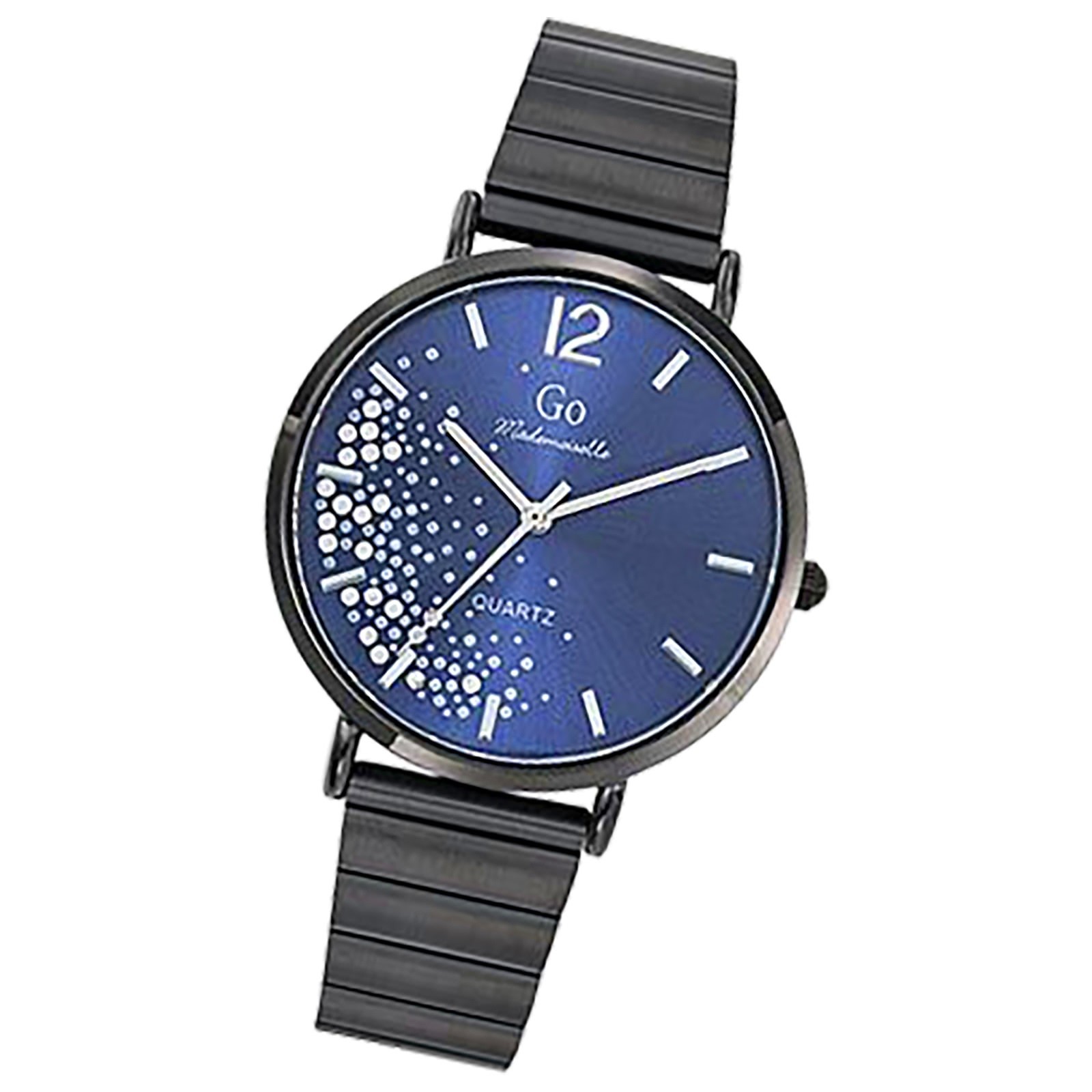 Girl Only GO Damen Armbanduhr Mademoiselle Quarz-Uhr Edelstahl schwarz UGO695511