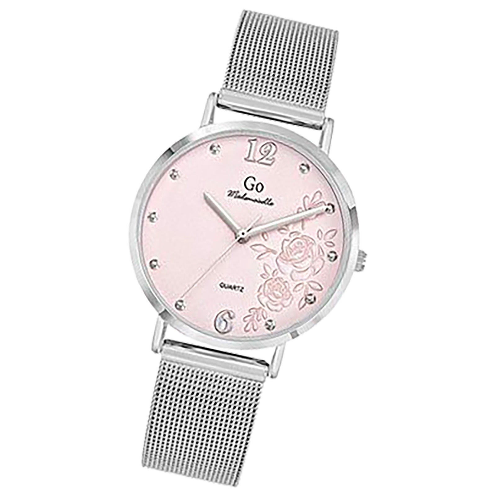 Girl Only GO Damen Armbanduhr Mademoiselle Quarz-Uhr Edelstahl silber UGO695549