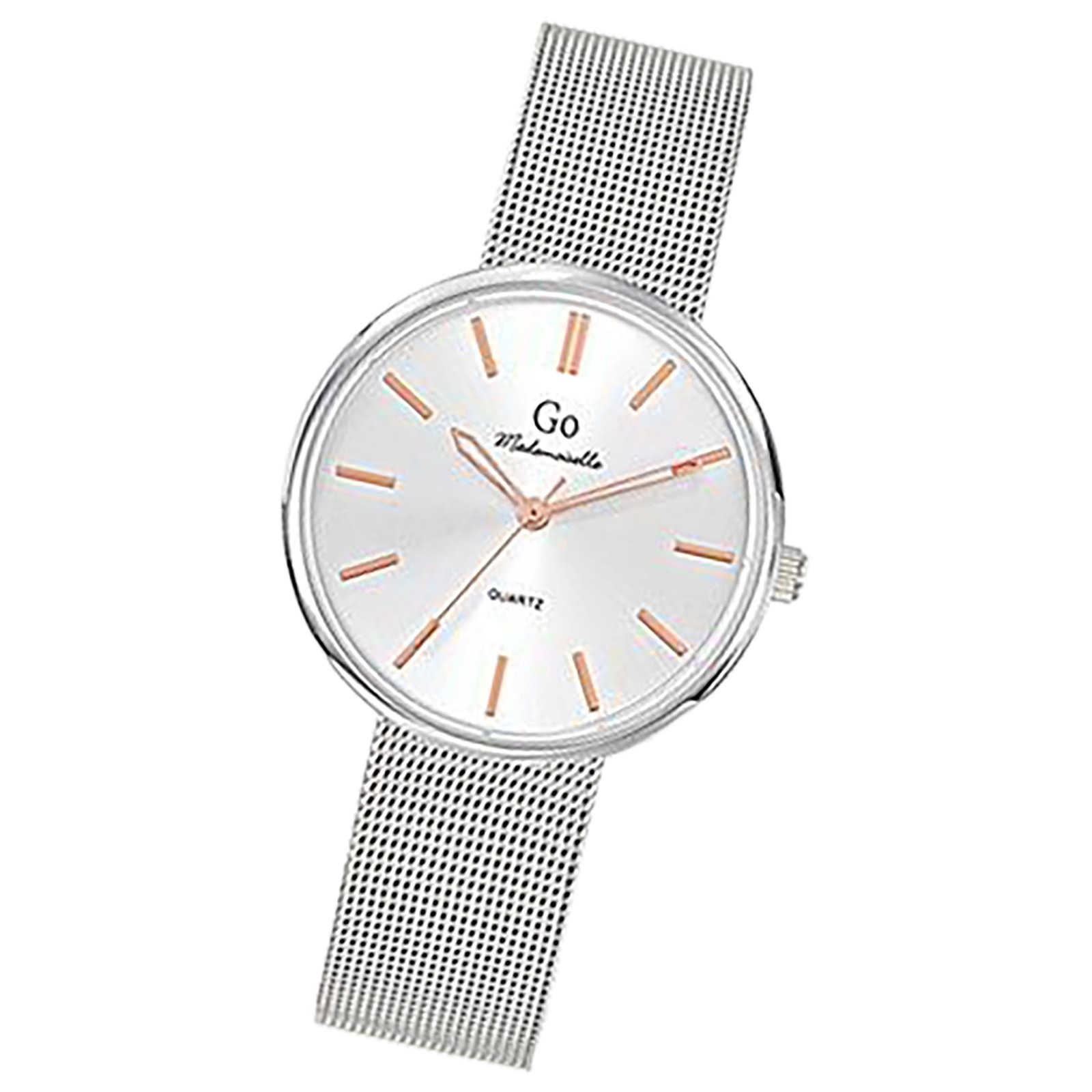 Girl Only GO Damen Armbanduhr Mademoiselle Quarz-Uhr Edelstahl silber UGO695559