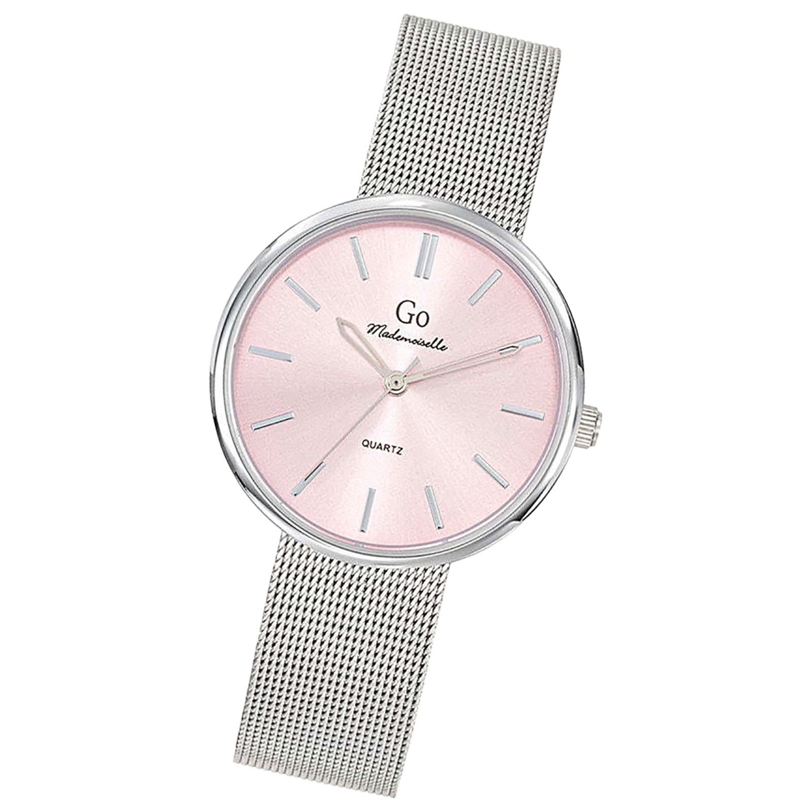 Girl Only GO Damen Armbanduhr Mademoiselle Quarz-Uhr Edelstahl silber UGO695561