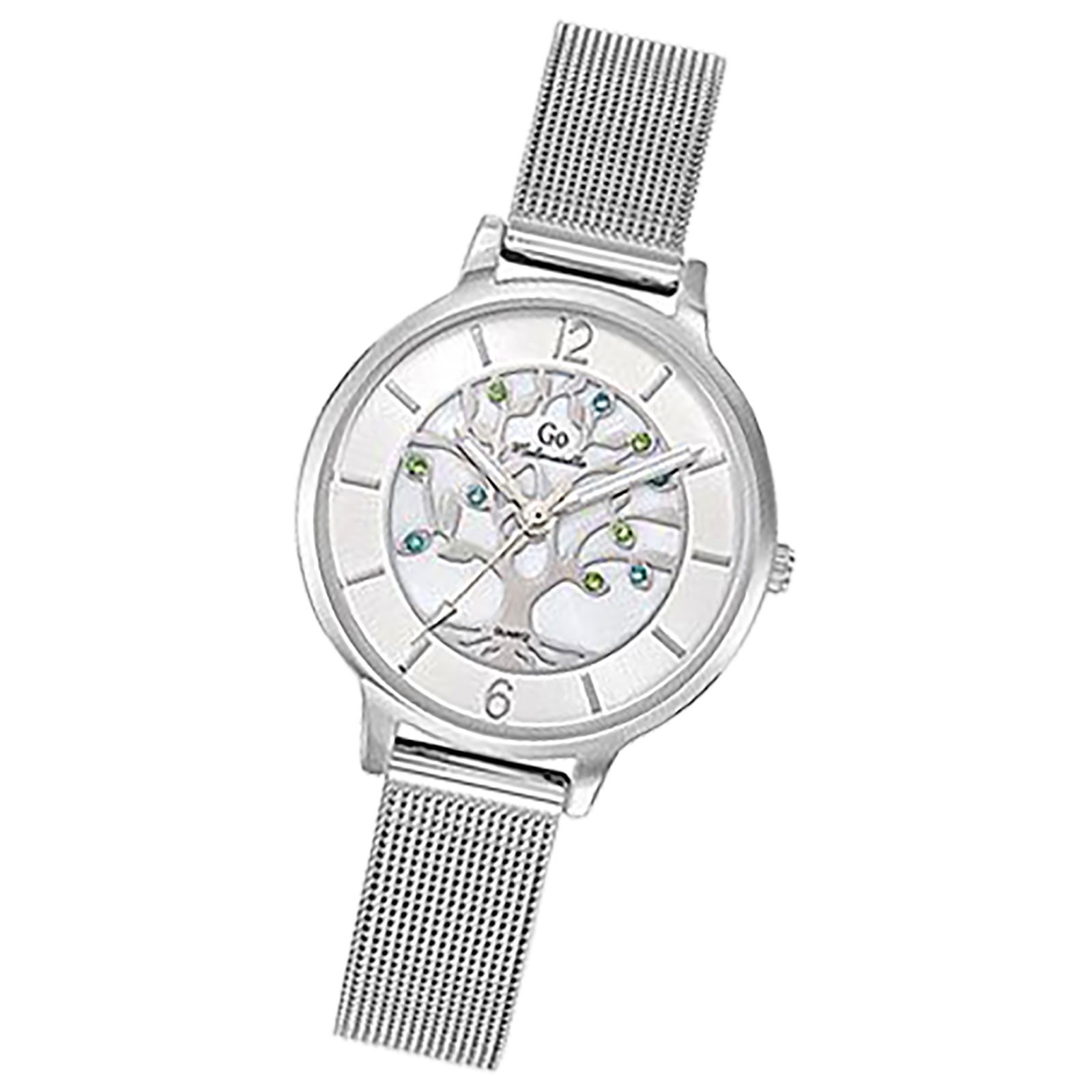 Girl Only GO Damen Armbanduhr Mademoiselle Quarz-Uhr Edelstahl silber UGO695569