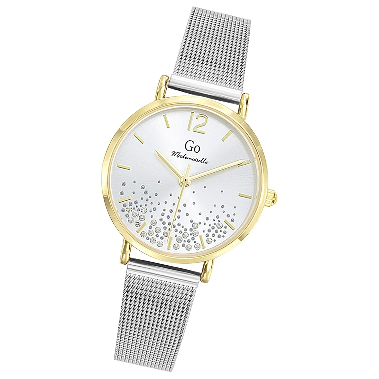 Girl Only GO Damen Armbanduhr Mademoiselle Quarz-Uhr Edelstahl silber UGO695576