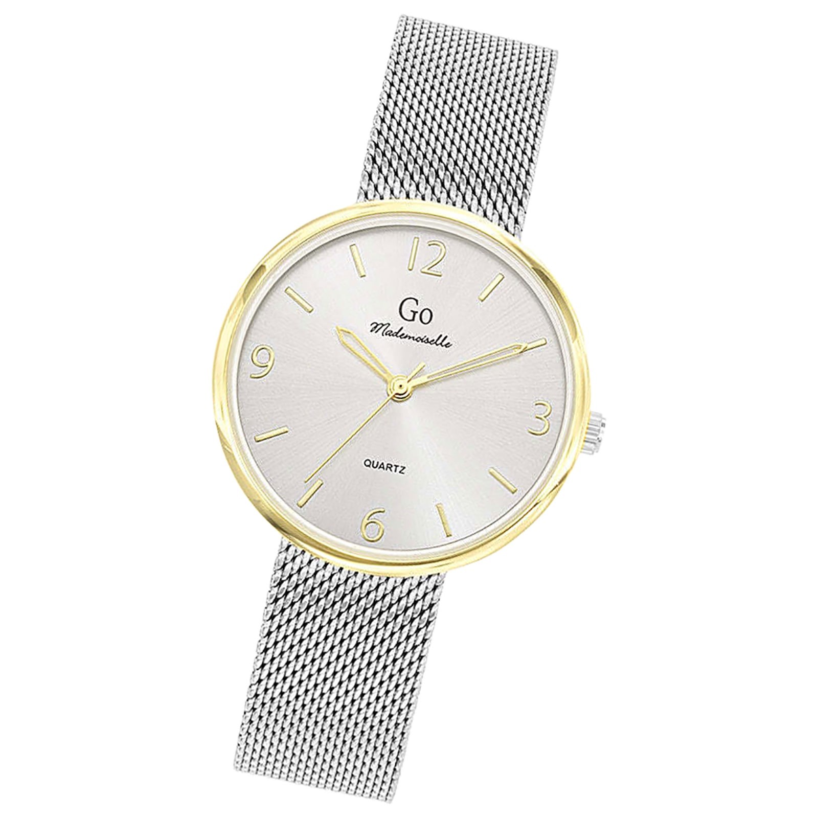 Girl Only GO Damen Armbanduhr Mademoiselle Quarz-Uhr Edelstahl silber UGO695588