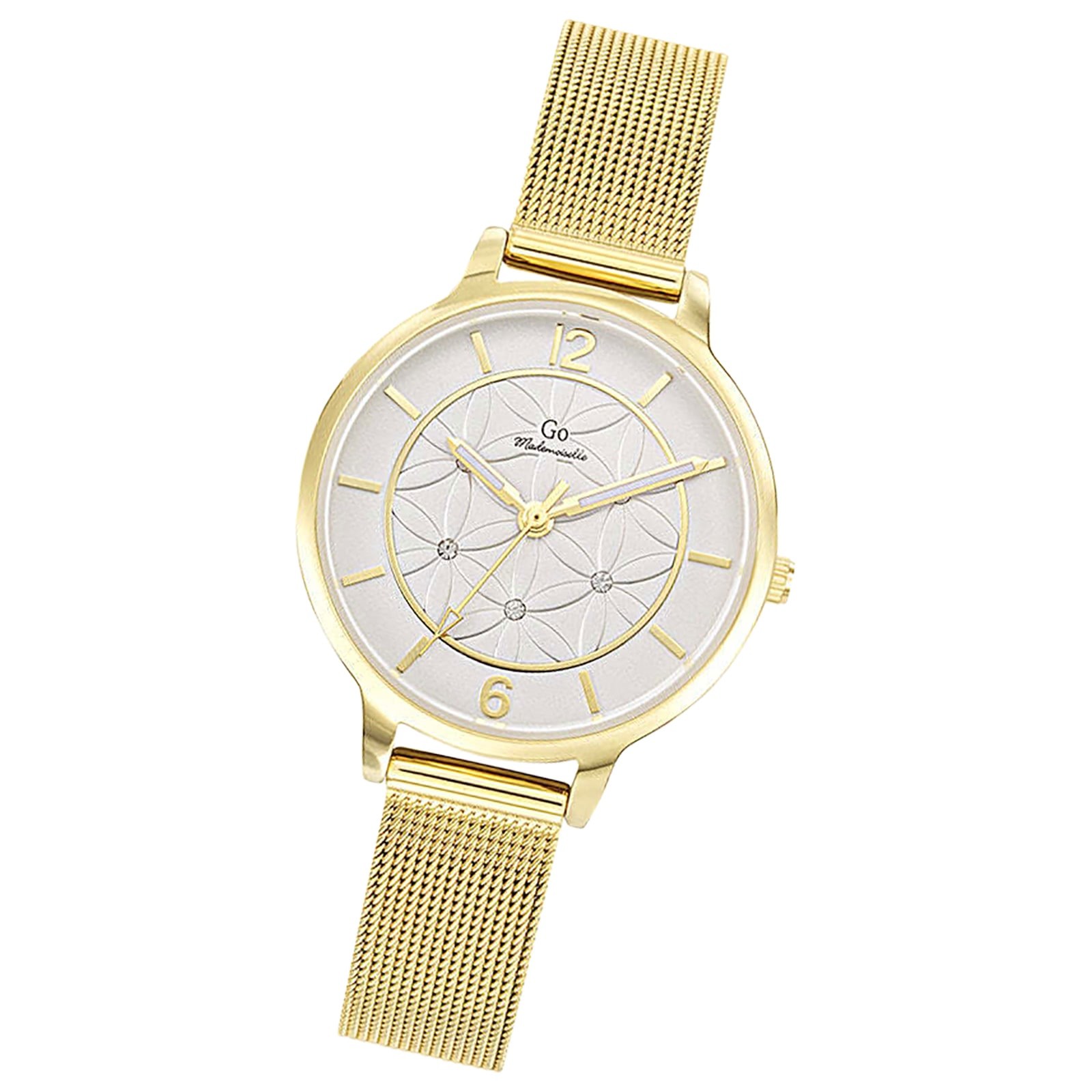 Girl Only GO Damen Armbanduhr Mademoiselle Quarz-Uhr Edelstahl gold UGO695594