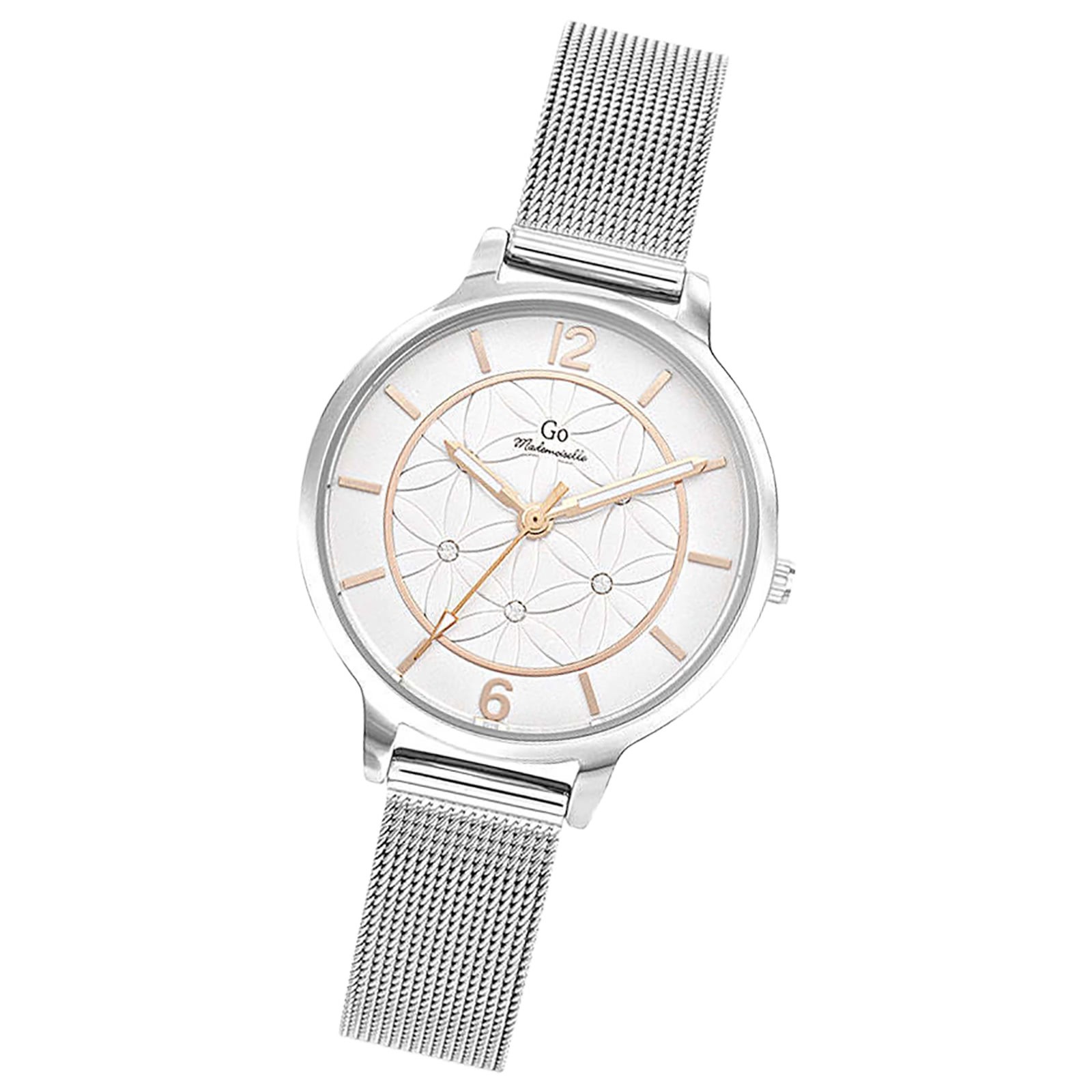 Girl Only GO Damen Armbanduhr Mademoiselle Quarz-Uhr Edelstahl silber UGO695596