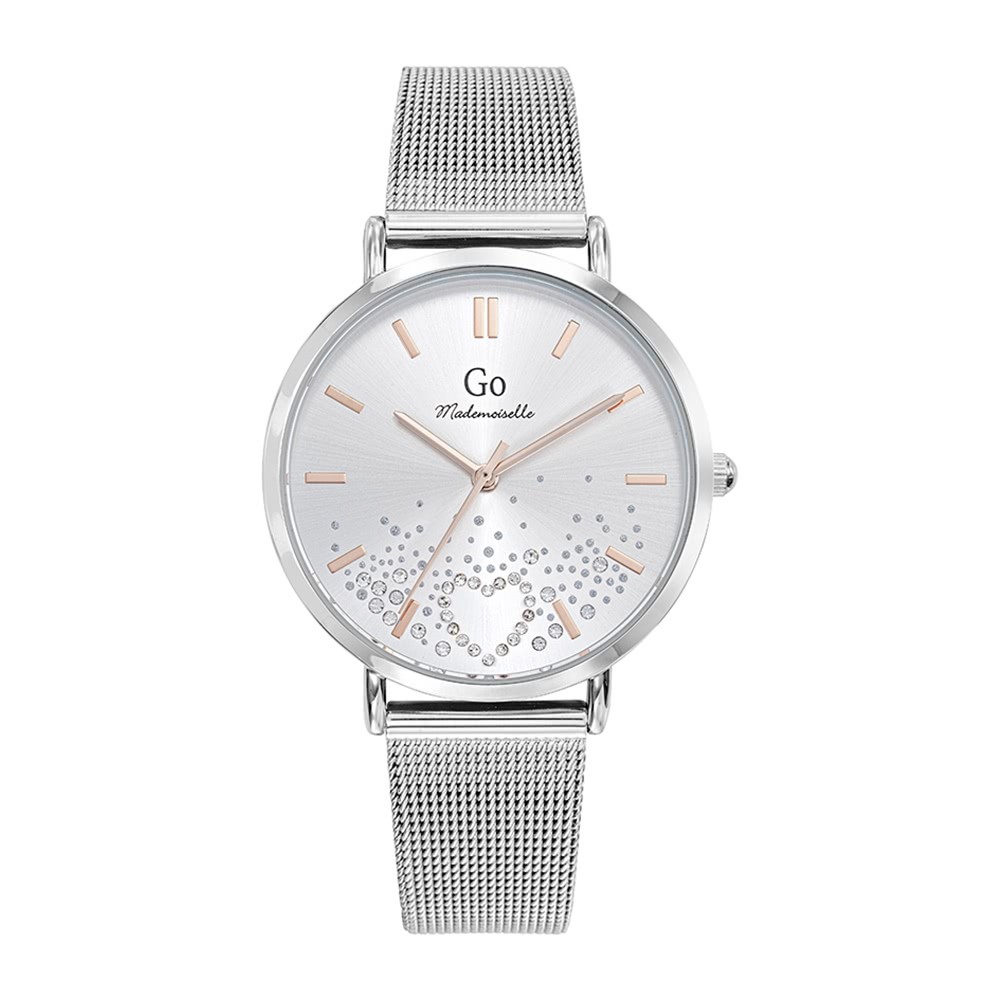 Girl Only GO Damen Armbanduhr Mademoiselle Quarz-Uhr Edelstahl silber UGO695602