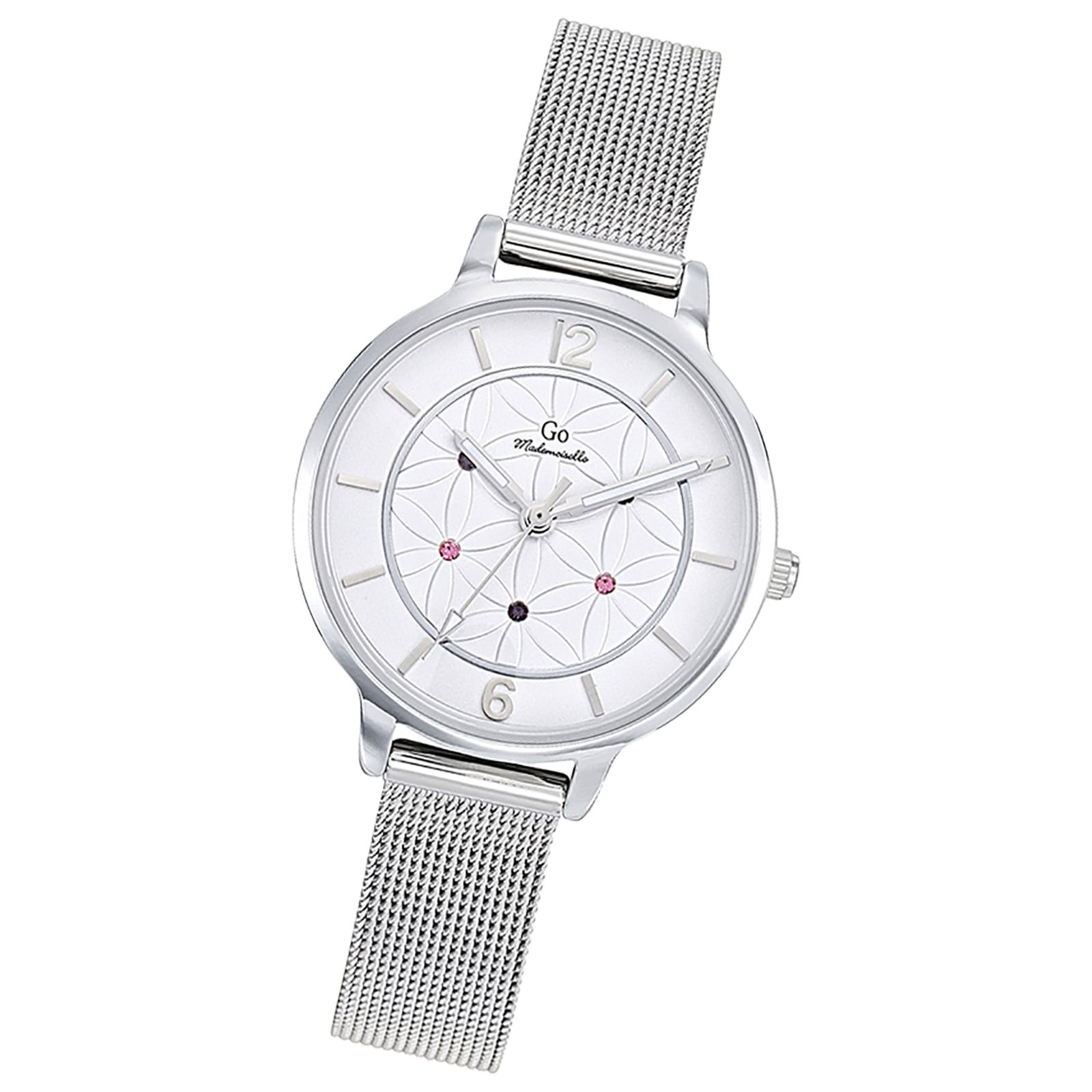 Girl Only GO Damen Armbanduhr Mademoiselle Quarz-Uhr Edelstahl silber UGO695606