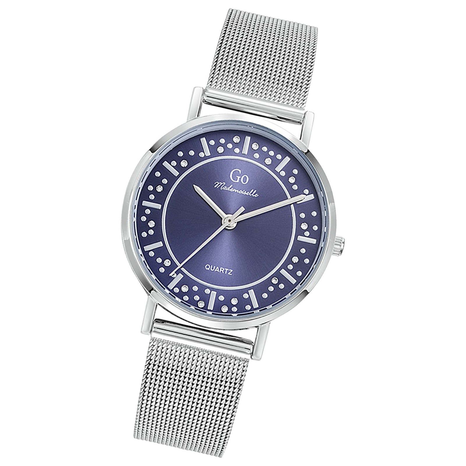 Girl Only GO Damen Armbanduhr Mademoiselle Quarz-Uhr Edelstahl silber UGO695619