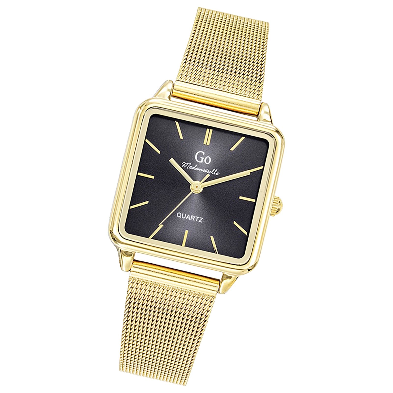 Girl Only GO Damen Armbanduhr Mademoiselle Quarz-Uhr Edelstahl gold UGO695625