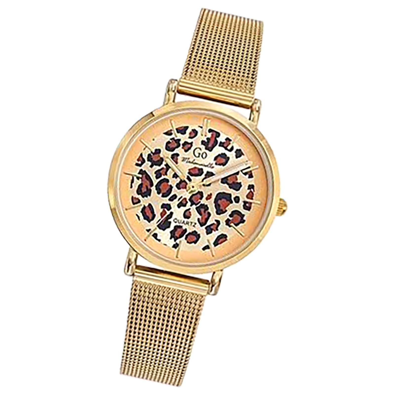 Girl Only GO Damen Armbanduhr Mademoiselle Quarz-Uhr Edelstahl gold UGO695631