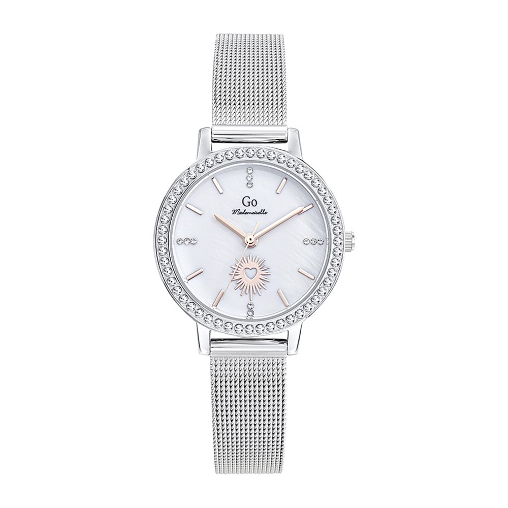 Girl Only GO Damen Armbanduhr Mademoiselle Quarz-Uhr Edelstahl silber UGO695665