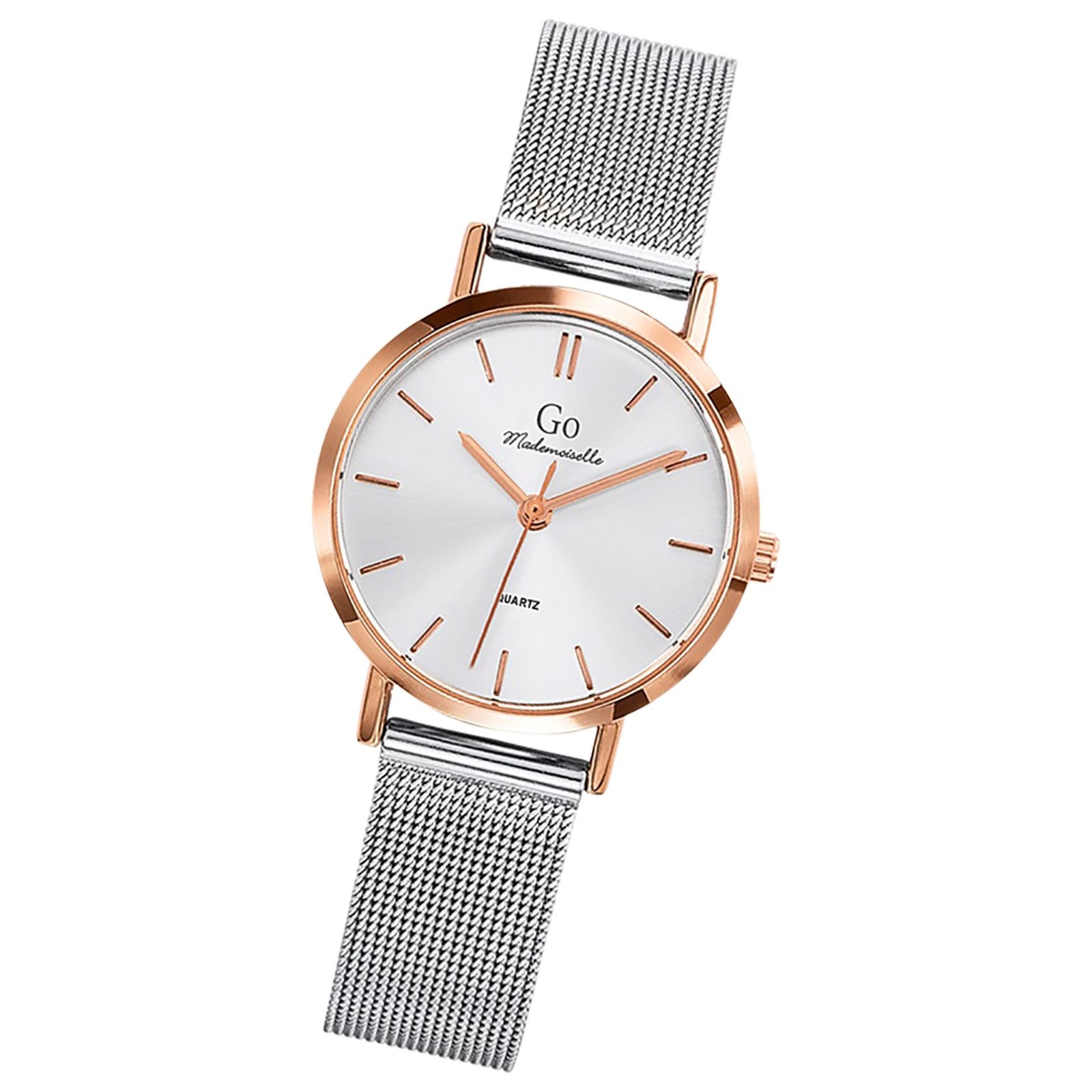 Girl Only GO Damen Armbanduhr Mademoiselle Quarz-Uhr Edelstahl silber UGO695960